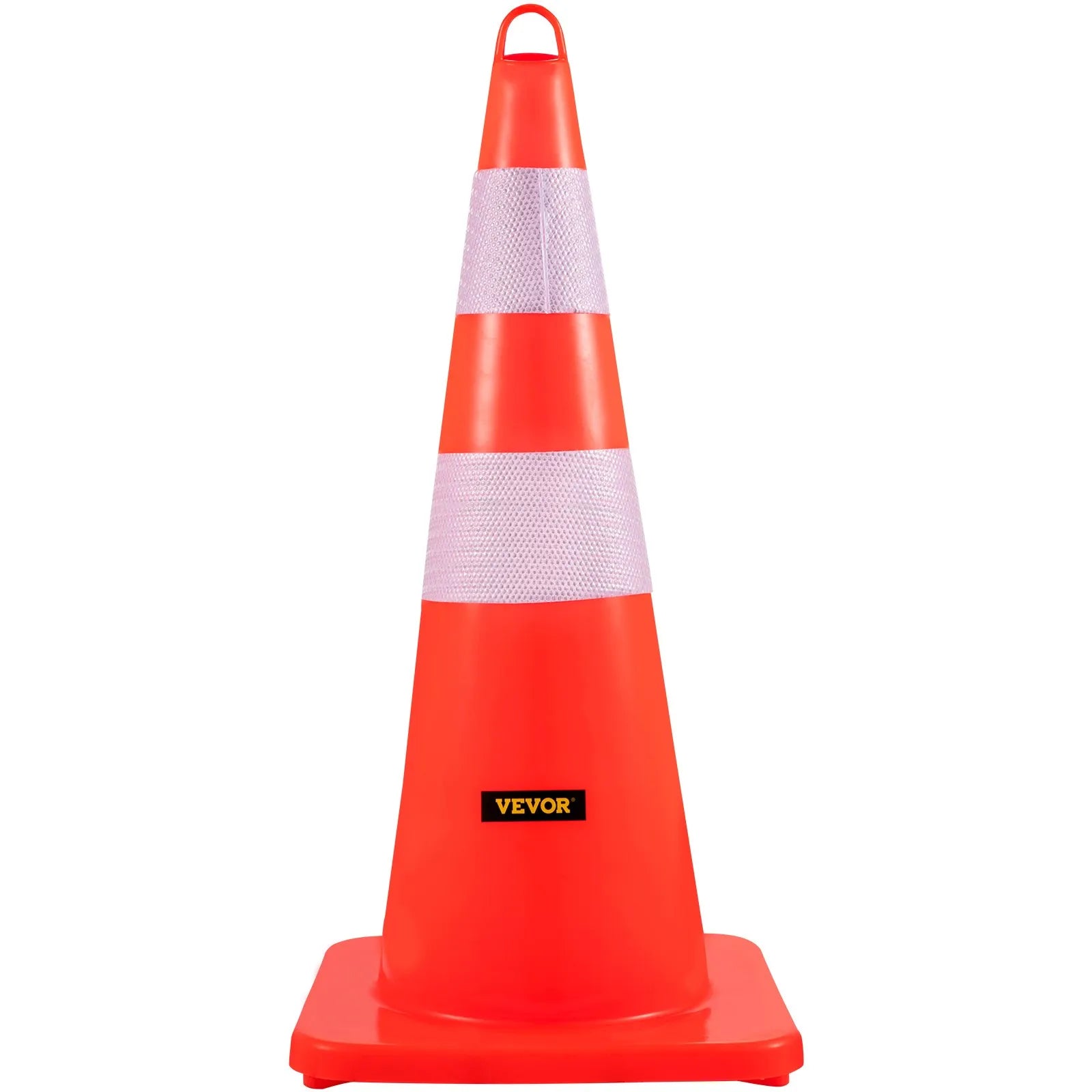 VEVOR Safety Cones Traffic Cones 10 x 28" Orange Reflective Collars Road Cones