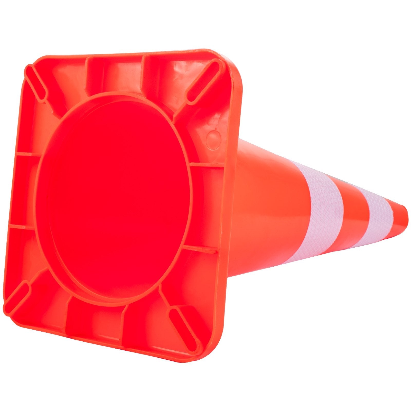 VEVOR Safety Cones Traffic Cones 6 x 28" Orange Reflective Collars Road Cones