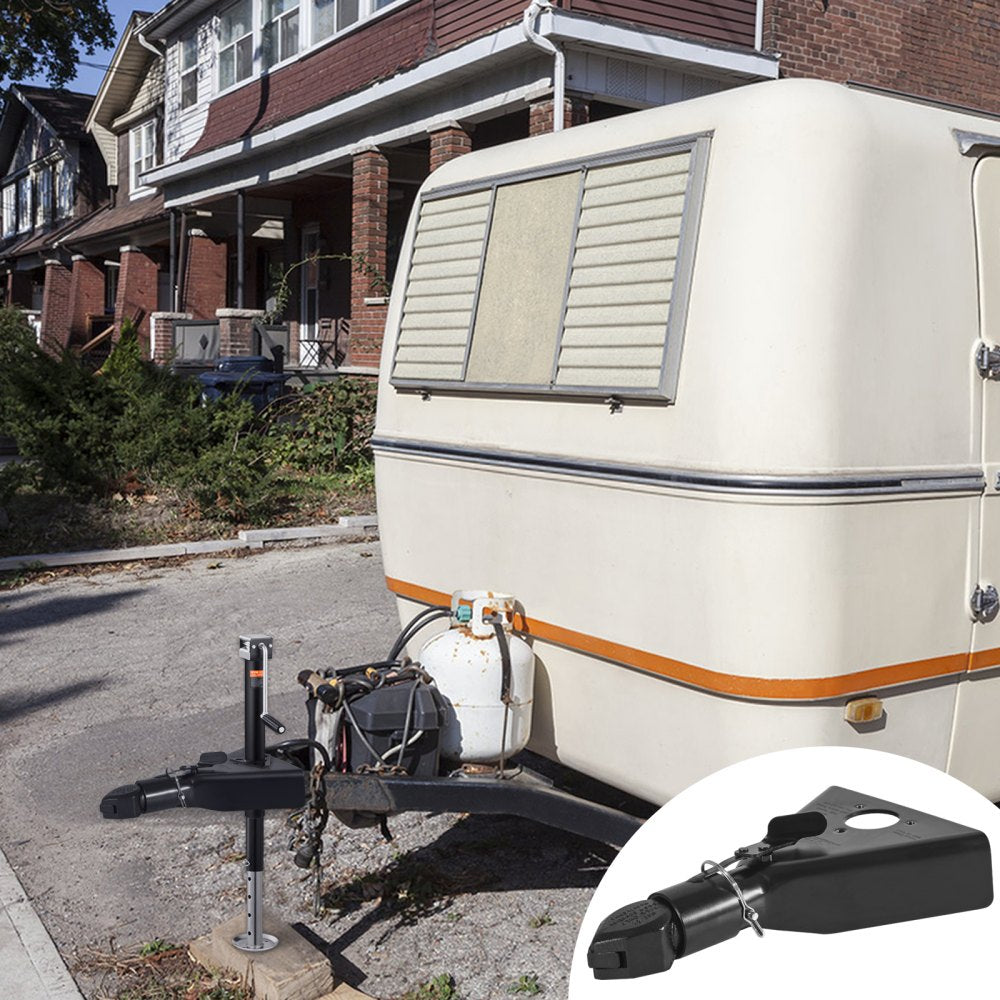 VEVOR A-Frame Trailer Coupler, Fits 2-Inch Hitch Ball Size, 7000 lbs Towing Capacity, Heavy Duty Steel Coupler, Ideal for Towing Station Wagons, Pickup Trucks, SUVs, Campers, Black Coating Surface