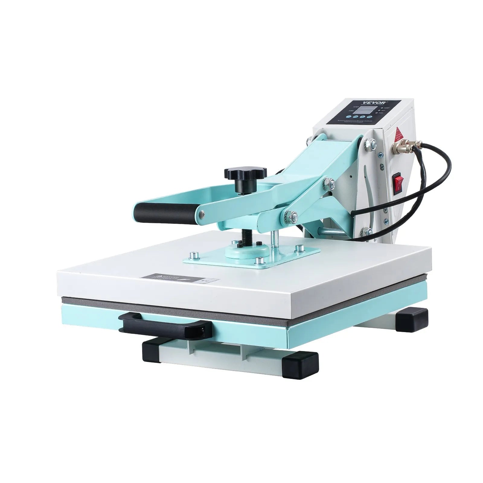 VEVOR Heat Press Machine 15x15 in Slide Out Heat Transfer Machine T-Shirts Green