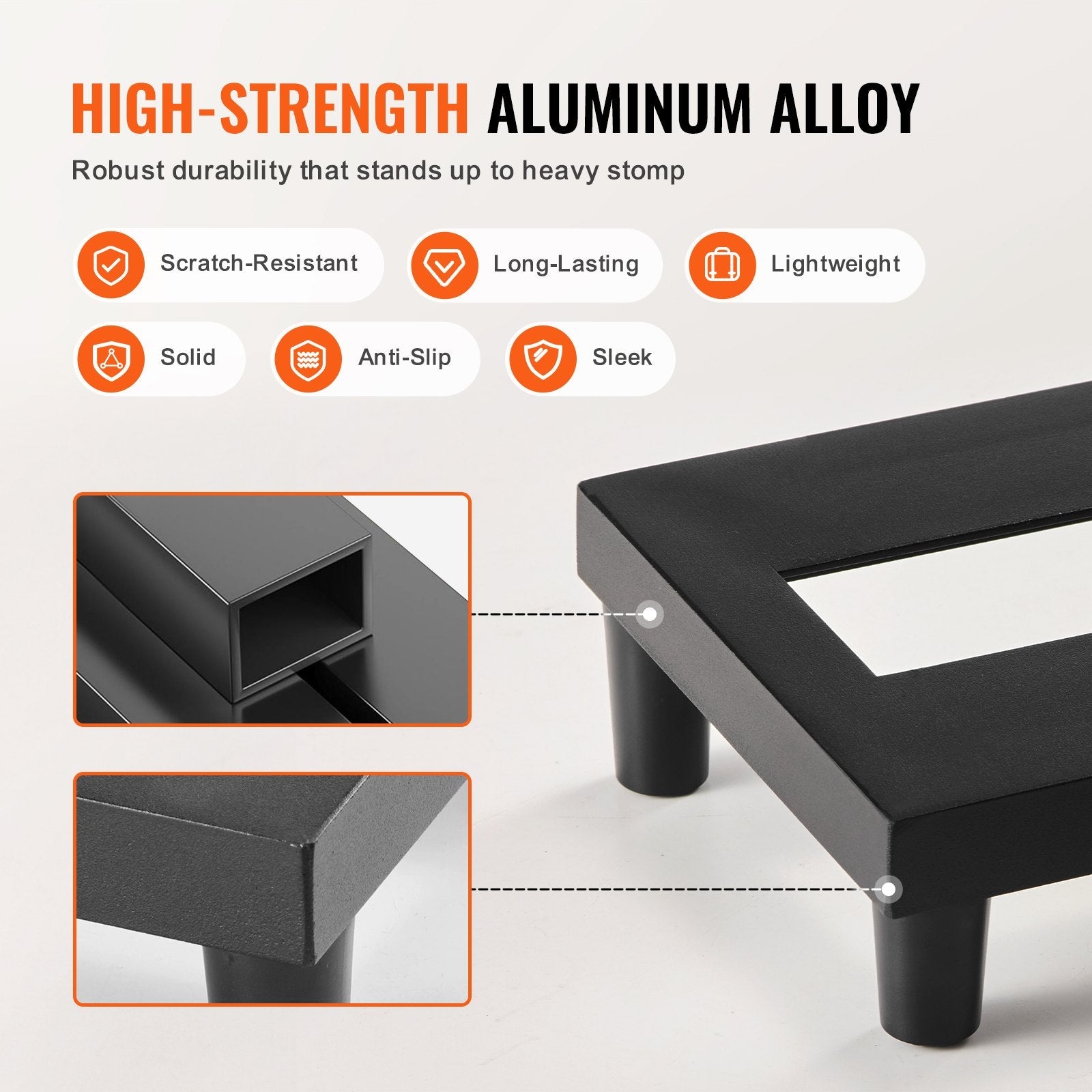 VEVOR Guitar Pedal Board, 15'' x 5.7'', Aluminum Alloy 0.8 lbs Super Light Guitar Effects PedalBoard with Carry Bag High Quality Tape Fixed Strap Shoulder Strap, Accommodate 4-6 Guitar Pedals, Small