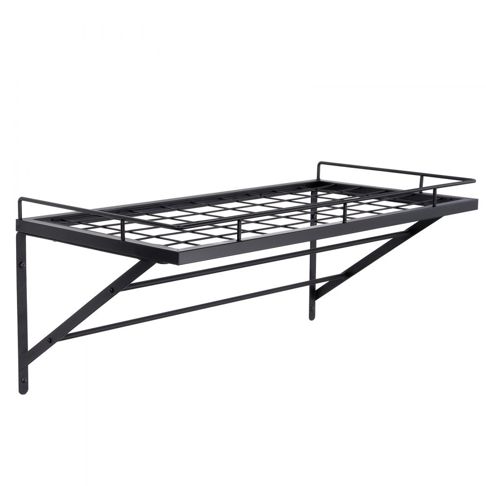 VEVOR Pot Rack Wall Mounted, 24 inch Pot and Pan Hanging Rack, Pot and Pan Hanger with 12 S Hooks, 55 lbs Loading Weight, Ideal for Pans, Utensils, Cookware in Kitchen