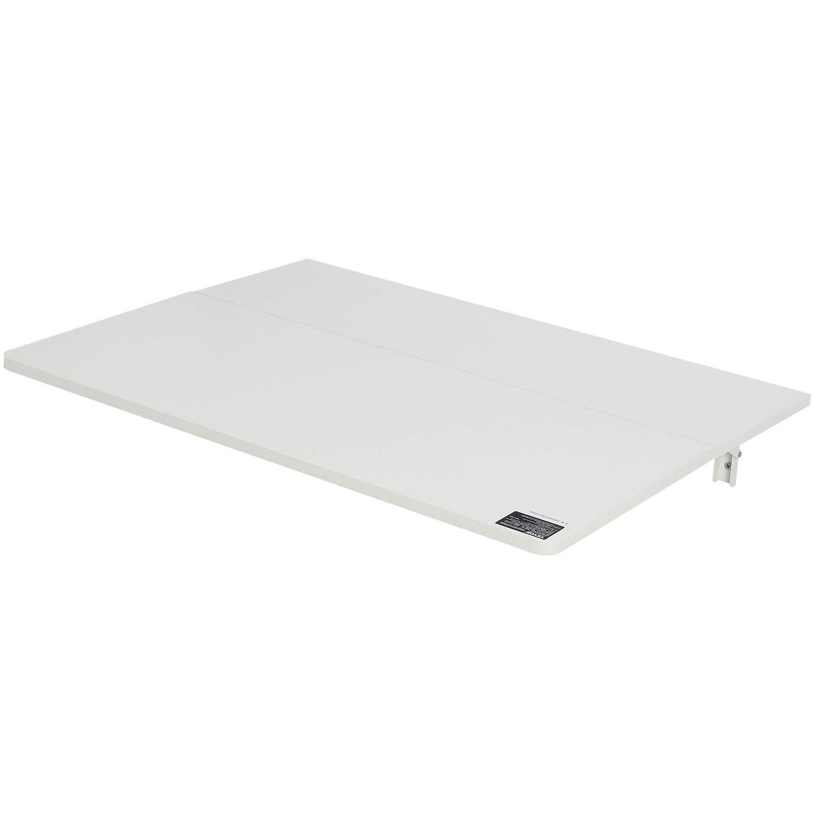 VEVOR Wall Mounted Folding Table, 31.5" x 19.69" Wall Mount Drop Leaf Table, Floating Desk with Iron Bracket, Fold Down Desk for Small Spaces, Home Office, Dining, Laundry Room, Kitchen, Bar, White