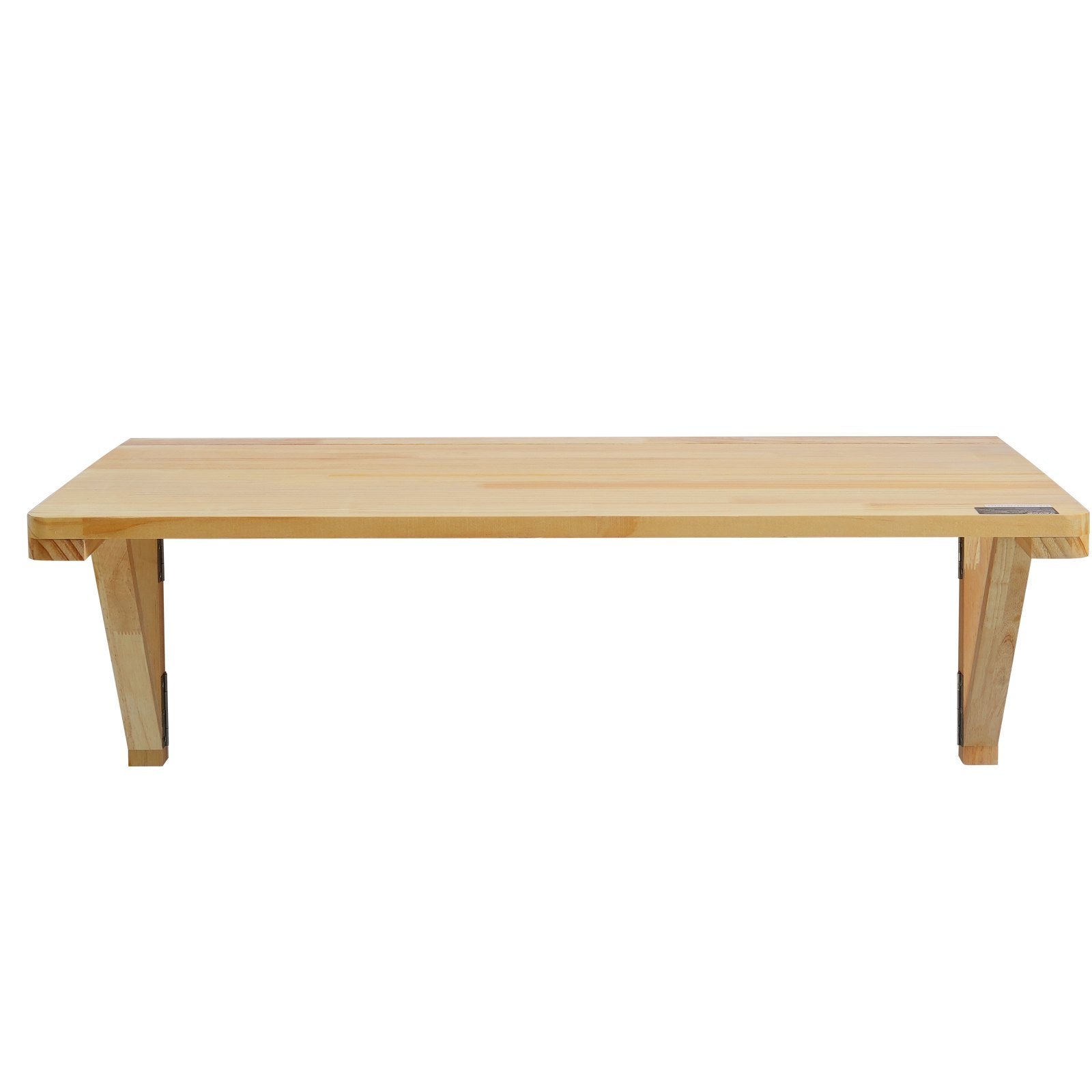 VEVOR Wall Mounted Folding Table, 31.5" x 23.62" Wall Mount Drop Leaf Table, Wooden Floating Desk with Iron Bracket, Fold Down Desk for Small Spaces, Home Office, Dining, Laundry Room, Kitchen, Bar