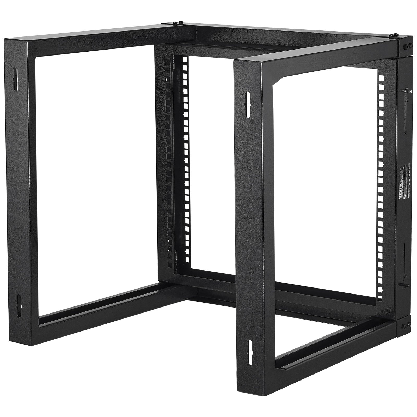 VEVOR 9U Wall Mount Rack 150 lbs/68.04 kg Open Frame Server Network Rack Black