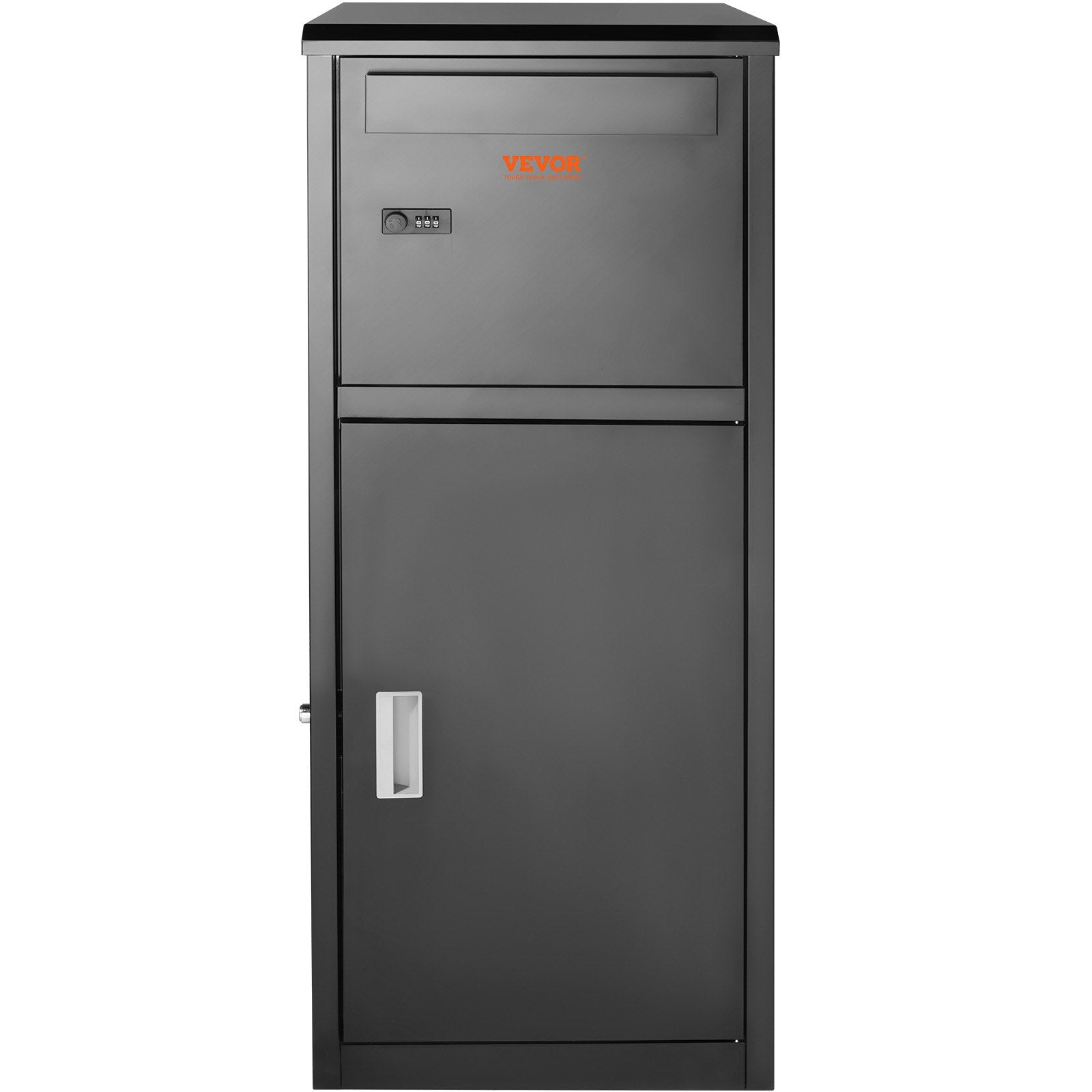 VEVOR Package Delivery Boxes for Outside 16.2"x15.8"x44", Galvanized Steel Delivery Box for Packages With Coded Lock, Removable Anti-theft Baffle, IPX3 Waterproof Package Drop Box for Outside, Porch