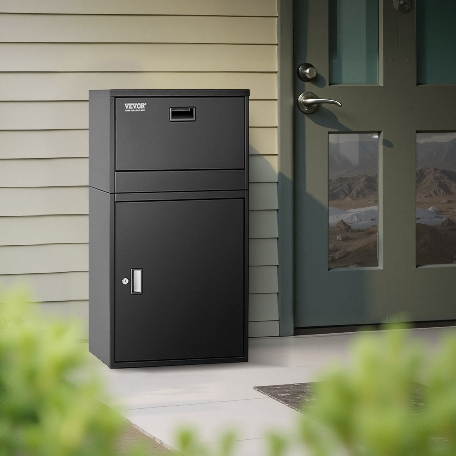 VEVOR Package Delivery Boxes for Outside 38.6 in Lockable Parcel Drop Box