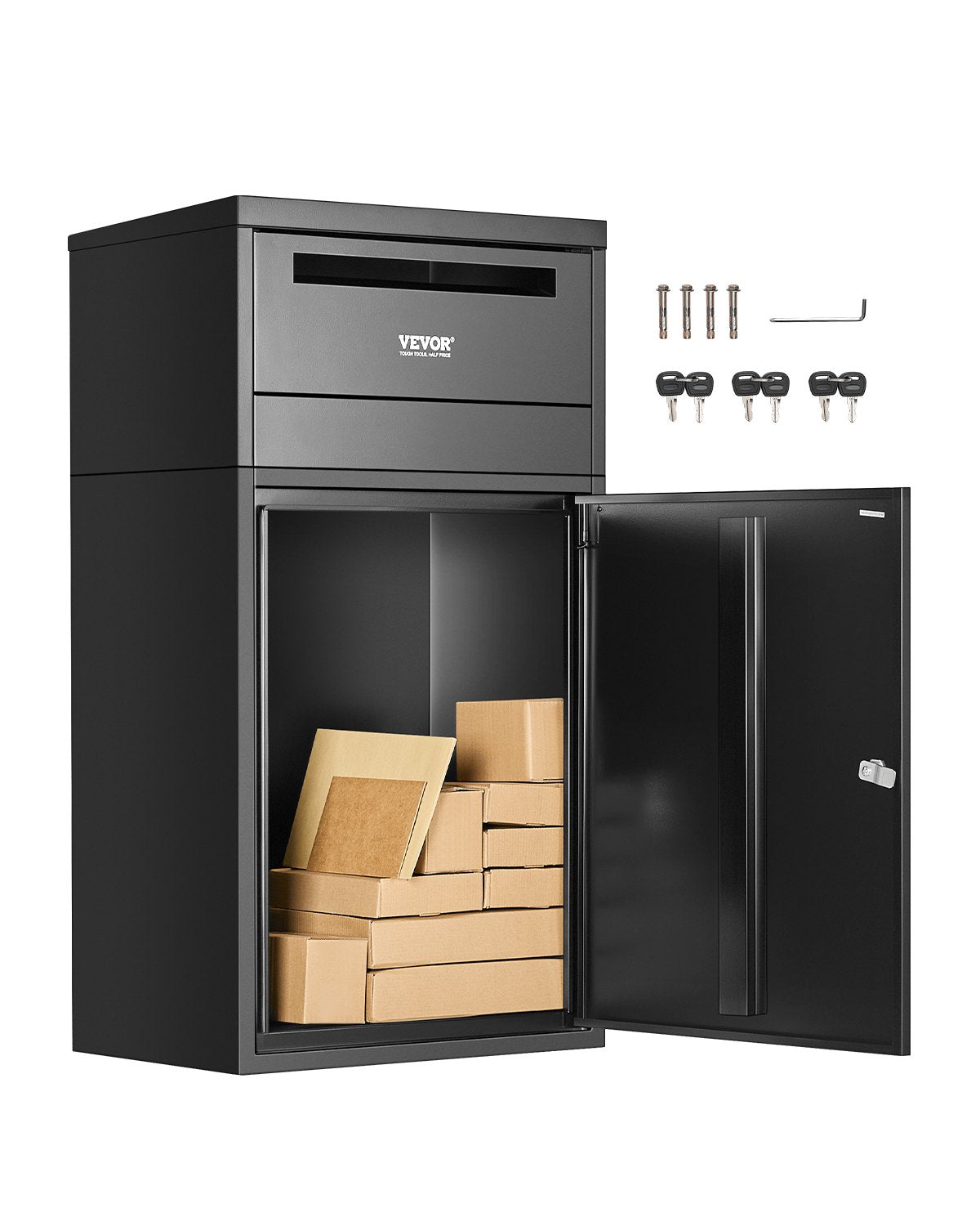 VEVOR Package Delivery Boxes for Outside 35.8 in Lockable Parcel Drop Box