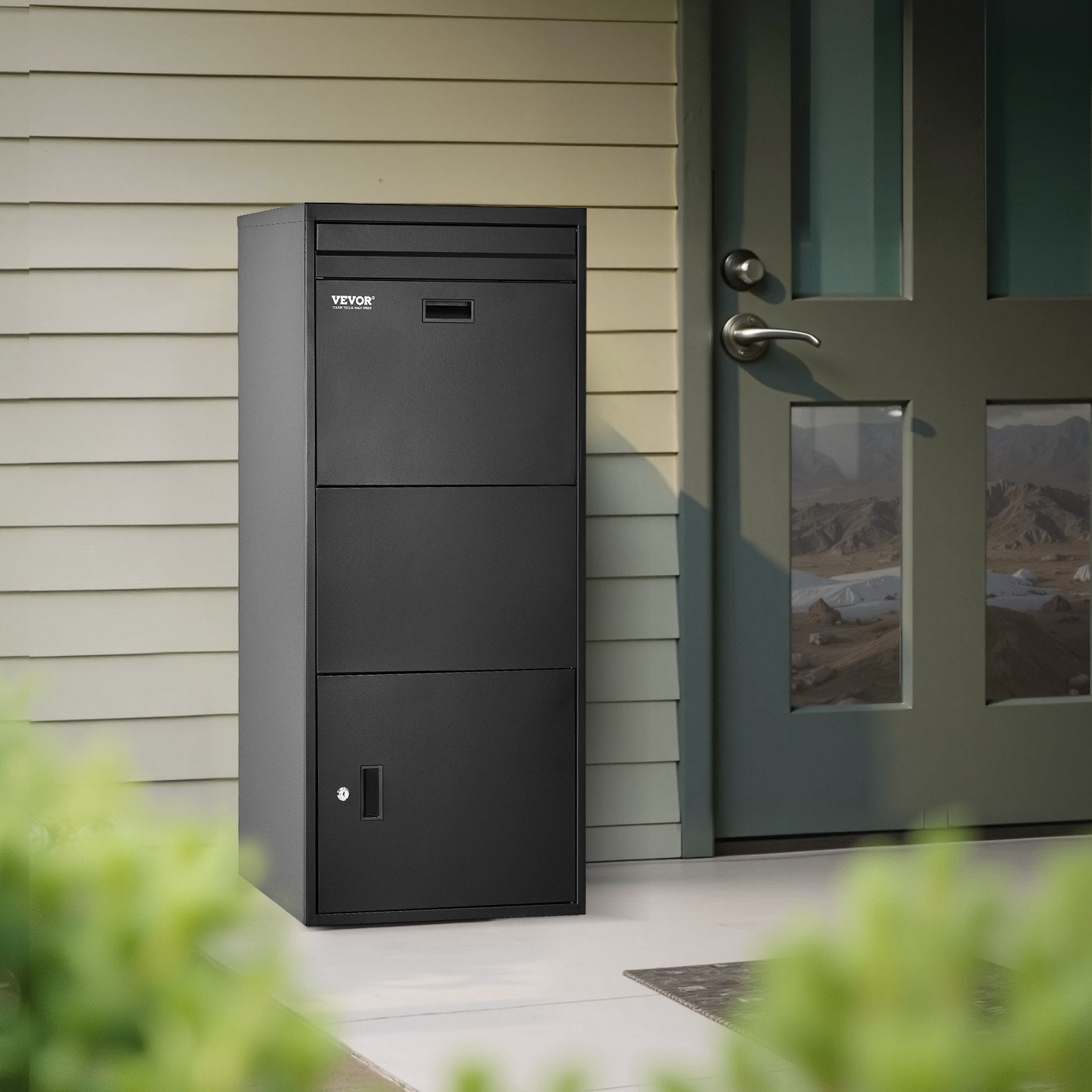 VEVOR Package Delivery Boxes for Outside 47.2 in Lockable Parcel Drop Box