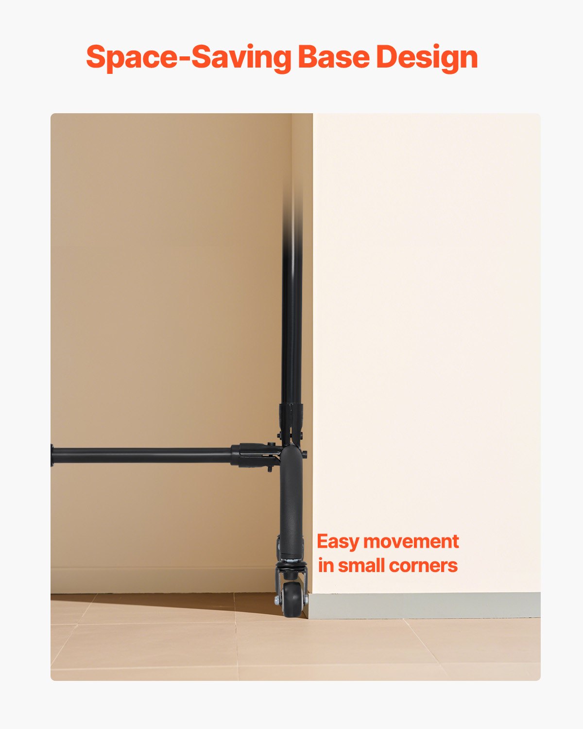 VEVOR Backdrop Stand Movable Stand Kit 7 x 10 ft for Party & Photo Video Studio