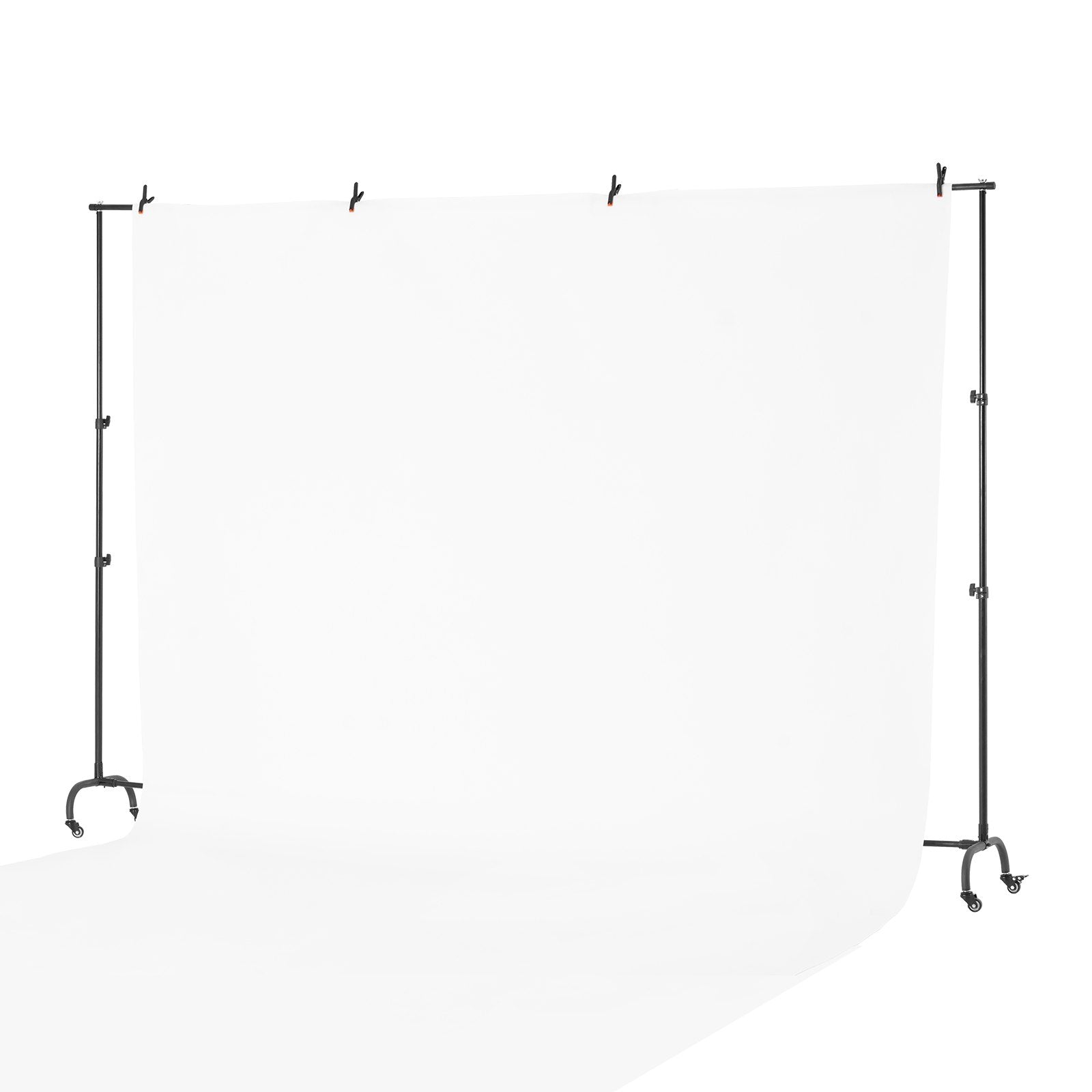 VEVOR Backdrop Stand Movable Stand Kit 7 x 10 ft for Party & Photo Video Studio