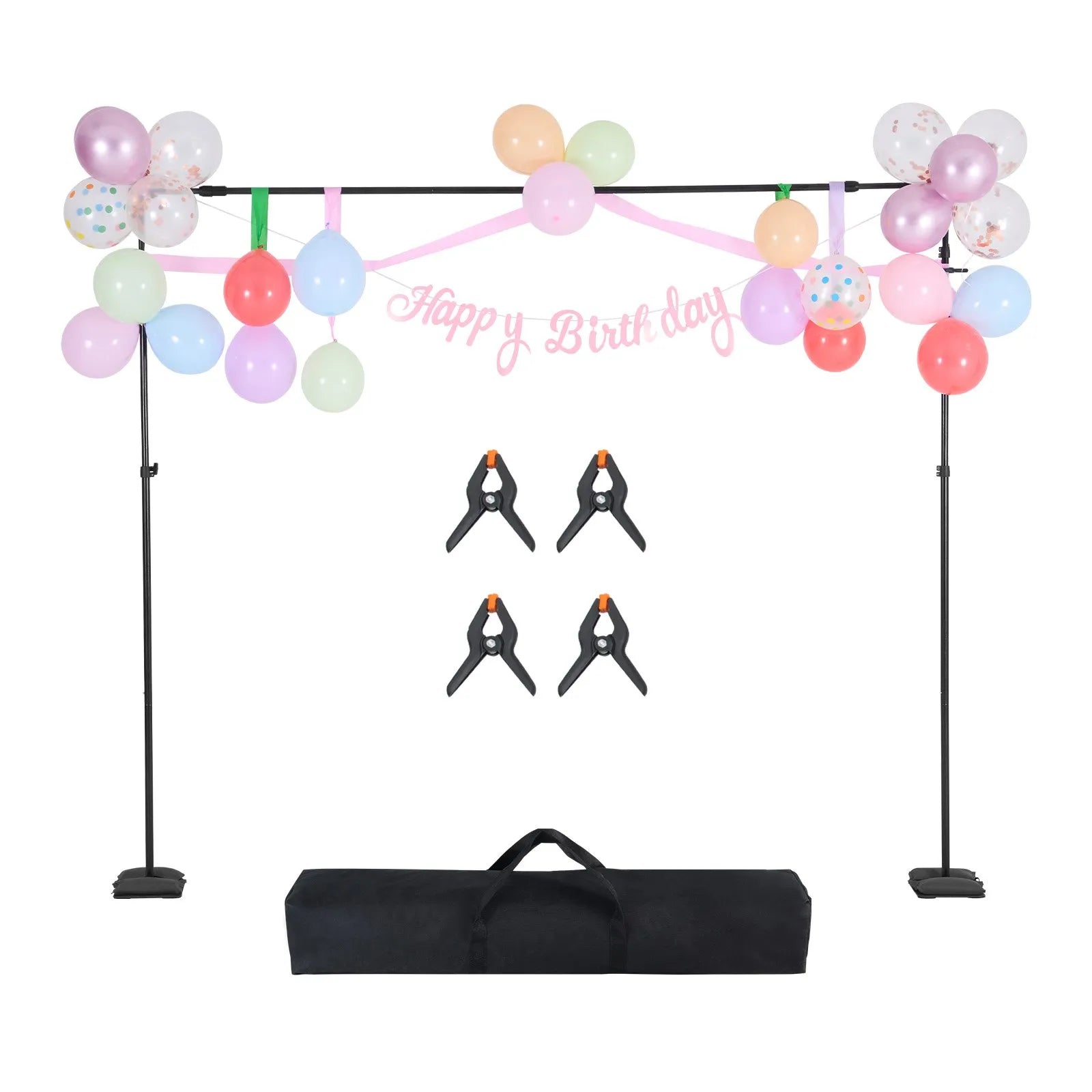 VEVOR Backdrop Stand Background Stand Kit 8.5 x 10 ft for Party & Photo Studio