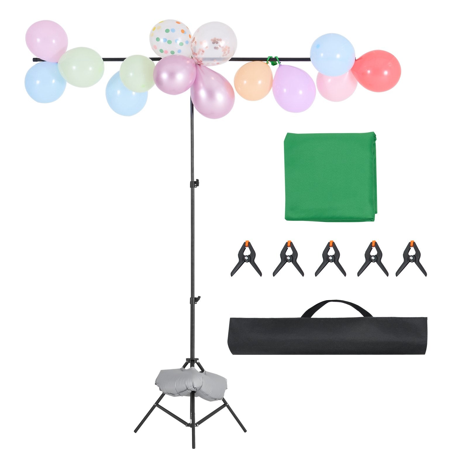 VEVOR Backdrop Stand Background Stand Kit 5 x 6.5 ft for Party & Photo Studio