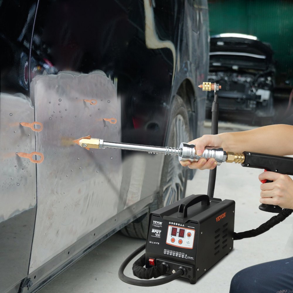 VEVOR Stud Welder Dent Repair Kit, 3000W 110V, Spot Welder Dent Puller, 7 Models Spot Welding Machine for Car Body Dent Repair