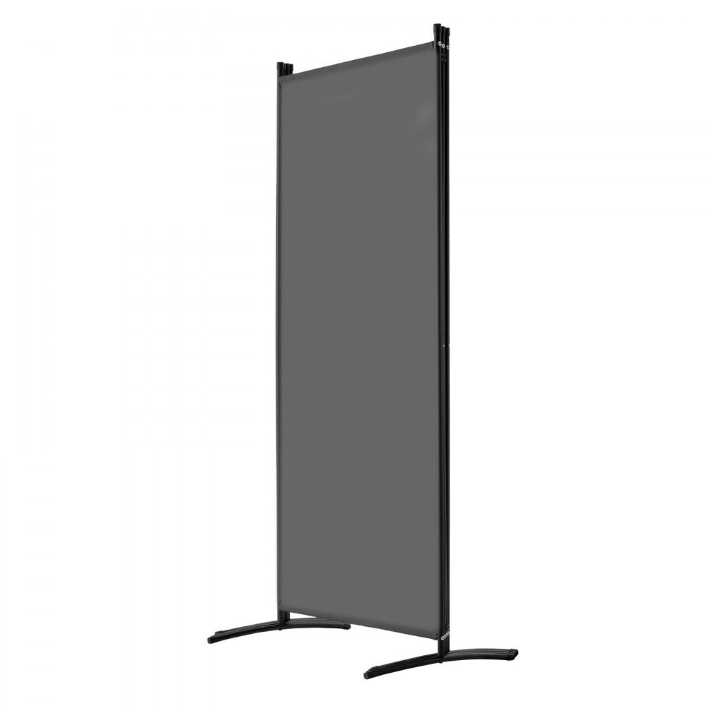 VEVOR Room Divider 4 Panels Fabric Room Privacy Screen for Office Bedroom Grey