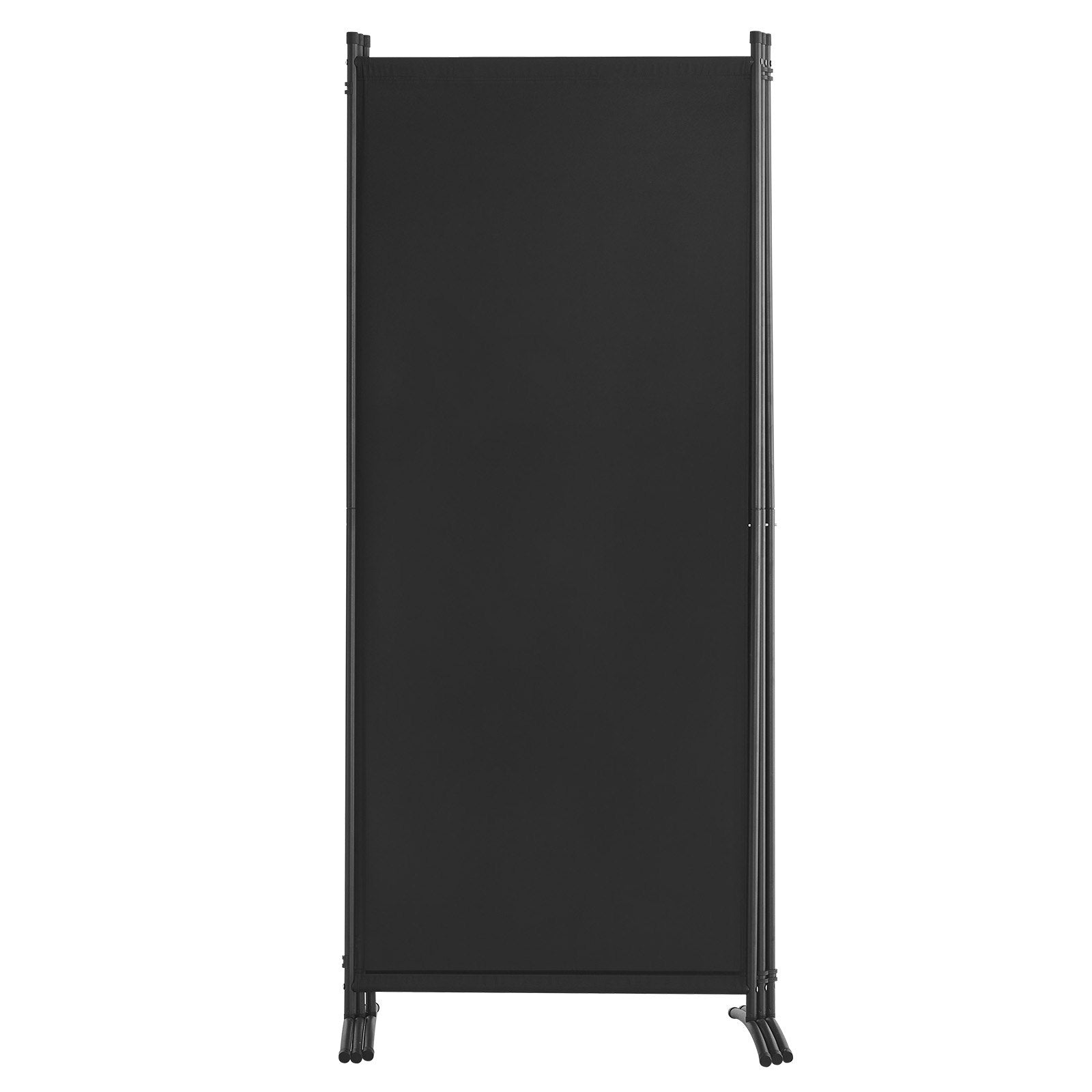 VEVOR Room Divider 3-Panel Folding Privacy Screen Fabric Partition Office Black