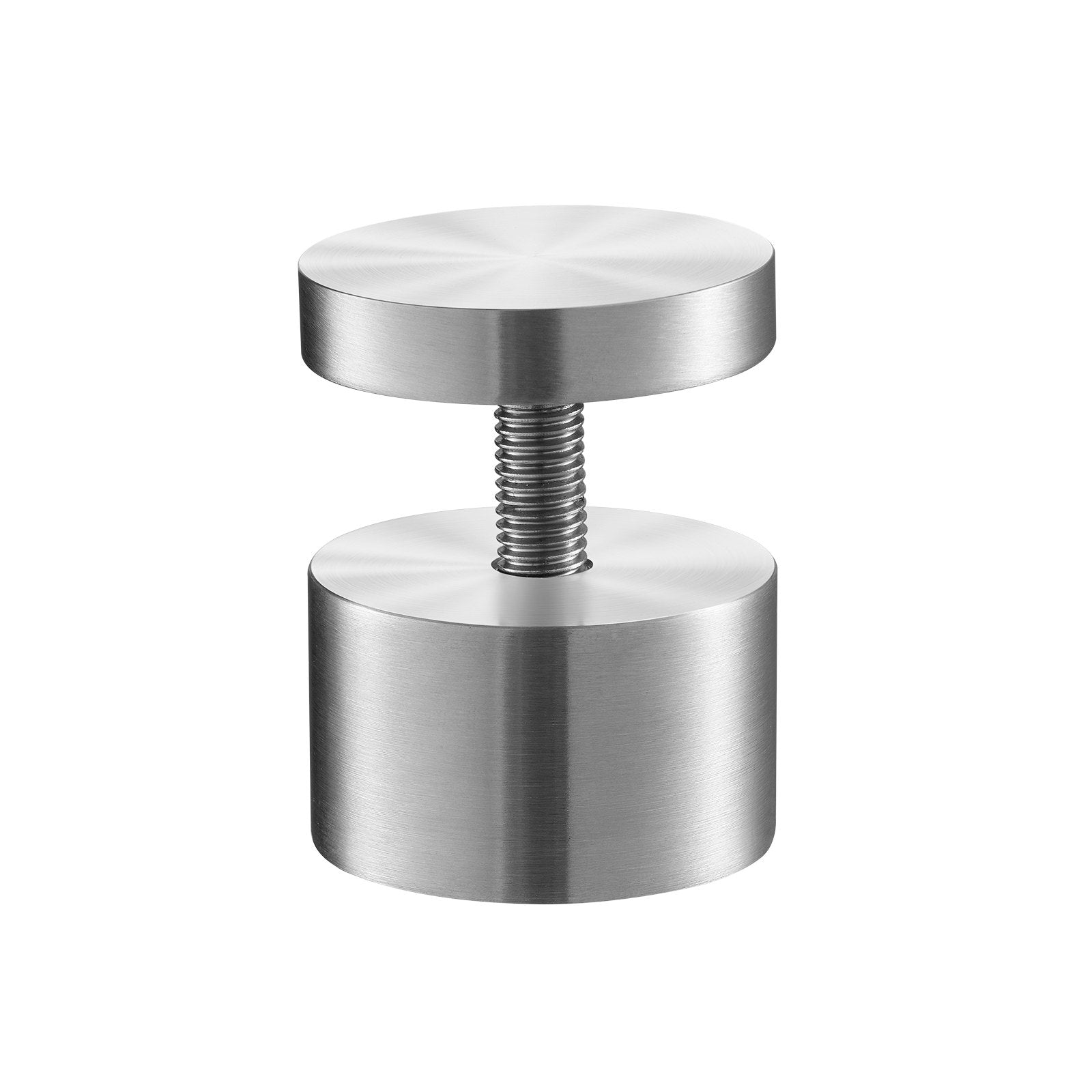 VEVOR Glass Clamp, 10 PCS Round Glass Railing Bracket for 0.31 "-0.62 " Tempered Glass, 316 Stainless Steel Glass Mounting Clamp, Glass Shelf Bracket for Balcony, Garden, Pool, Stair, Silver