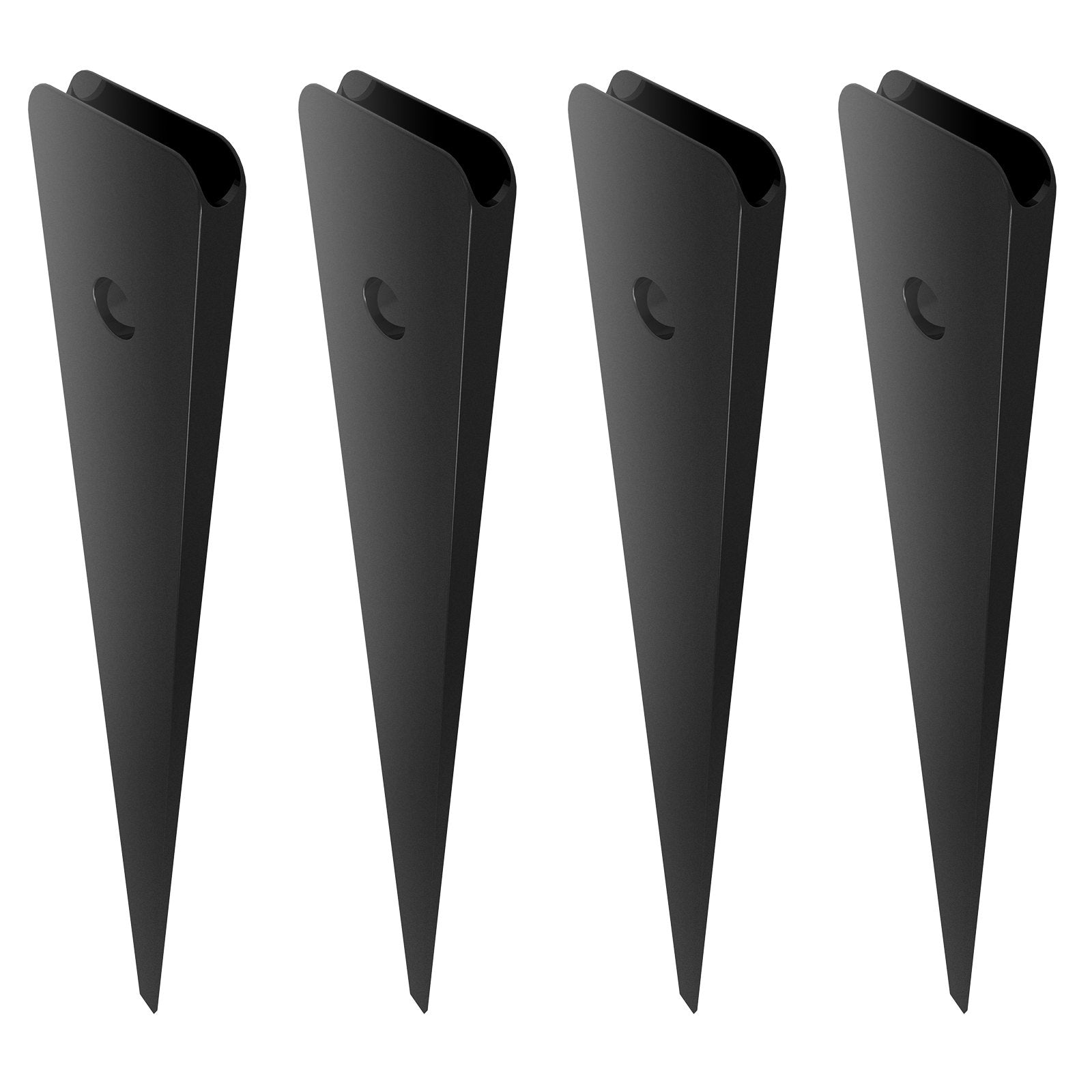 VEVOR Staircase Metal Balusters, 32.28'' x 1'' Flat Aluminum Alloy Decorative Banister Spindles, 51 Pack Deck Baluster with Screws, Classic Hollow Deck Railing Satin Black Powder Coated for Porch