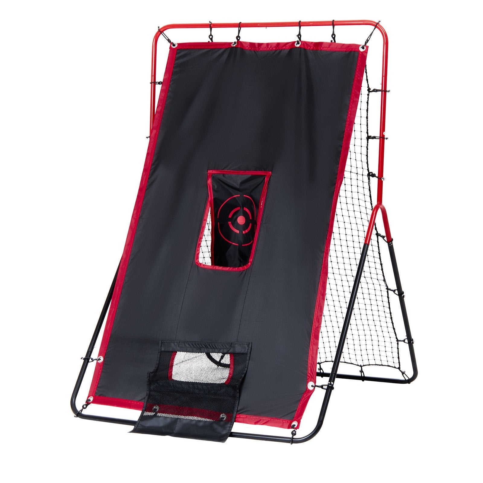 VEVOR Baseball And Softball Rebounder Net 3x4.5 ft 2-in-1 Switch Hitter Pitch