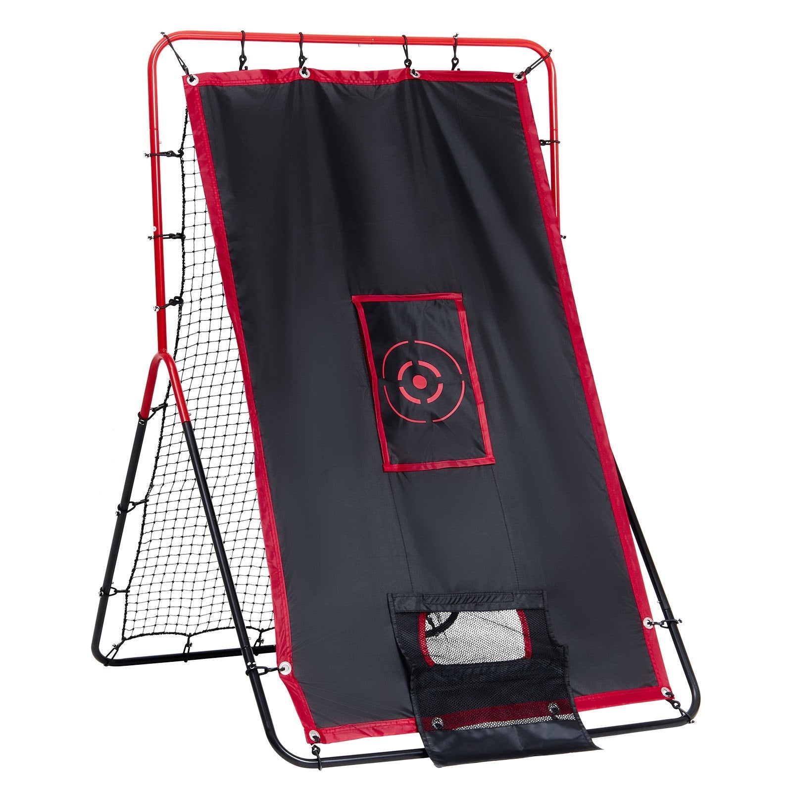 VEVOR Baseball And Softball Rebounder Net 3x4.5 ft 2-in-1 Switch Hitter Pitch