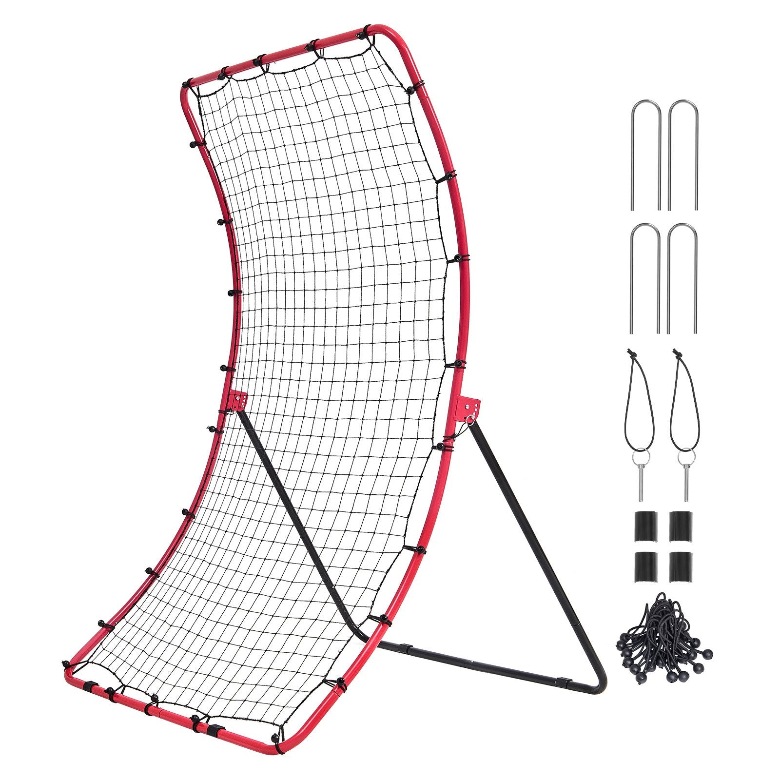 VEVOR Baseball And Softball Rebounder Net 4x5.5 ft PitchBack All Angle Fielding