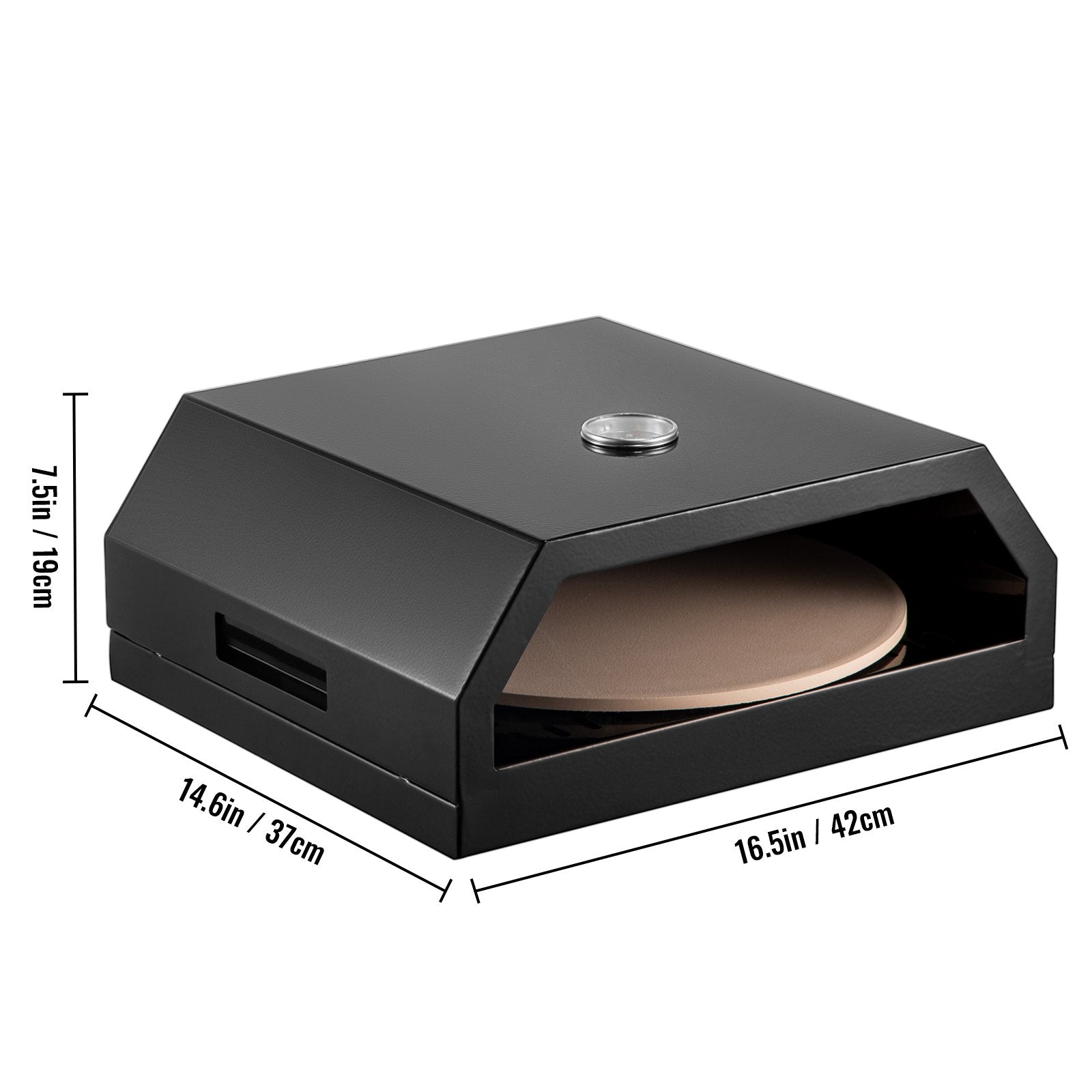 VEVOR Pizza Oven Kit,Stainless Steel Portable Pizza Oven for Gas, Pizza Oven Set with Professional Pizza Baking Tools Including 12\" Cordierite Pizza Stone, Pizza Shovel, Pizza Cutter, Thermometer.