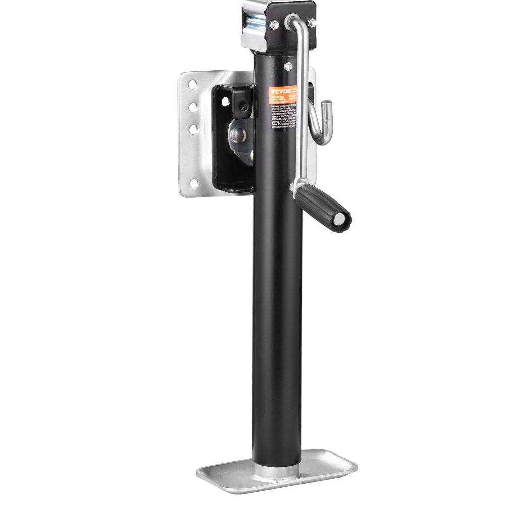 VEVOR Trailer Jack, Trailer Tongue Jack Fix Mount Bolt-on 2500 lb Weight Capacity, Trailer Jack Stand with Handle for lifting RV Trailer, Horse Trailer, Utility Trailer, Yacht Trailer