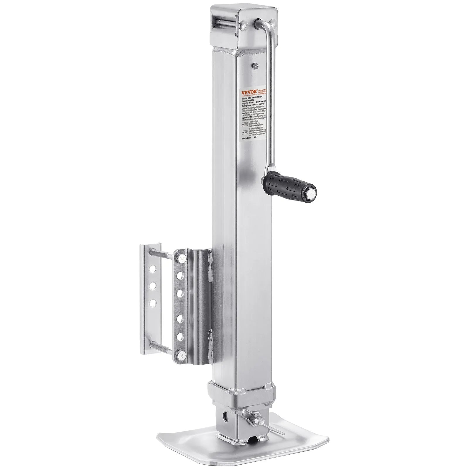 VEVOR Trailer Jack Bolt-on Trailer Tongue Jack 8000 lbs Static Load 28.5" Travel