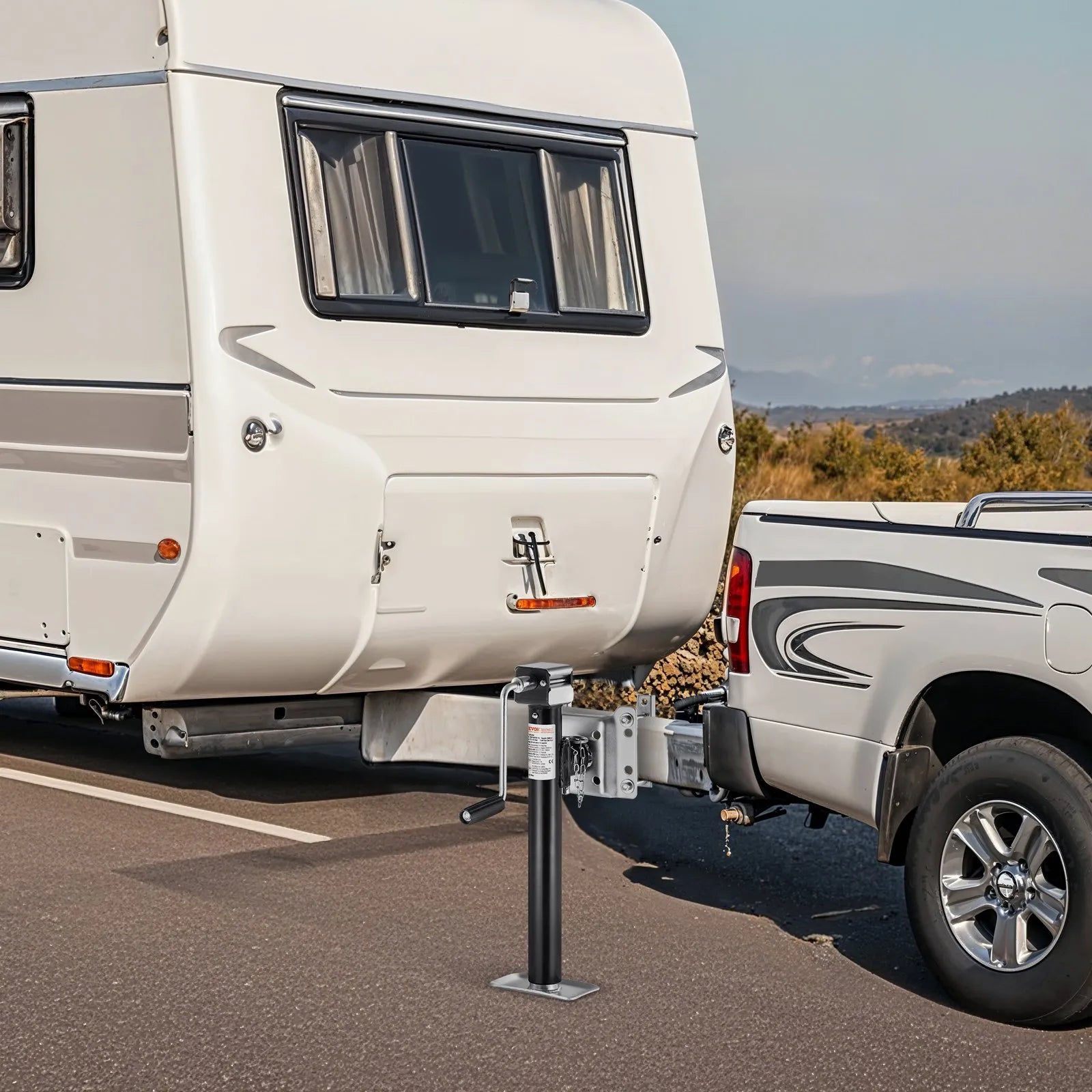 VEVOR Trailer Jack Bolt-on Trailer Tongue Jack 5000 lbs Dynamic Load 14.3" Lift