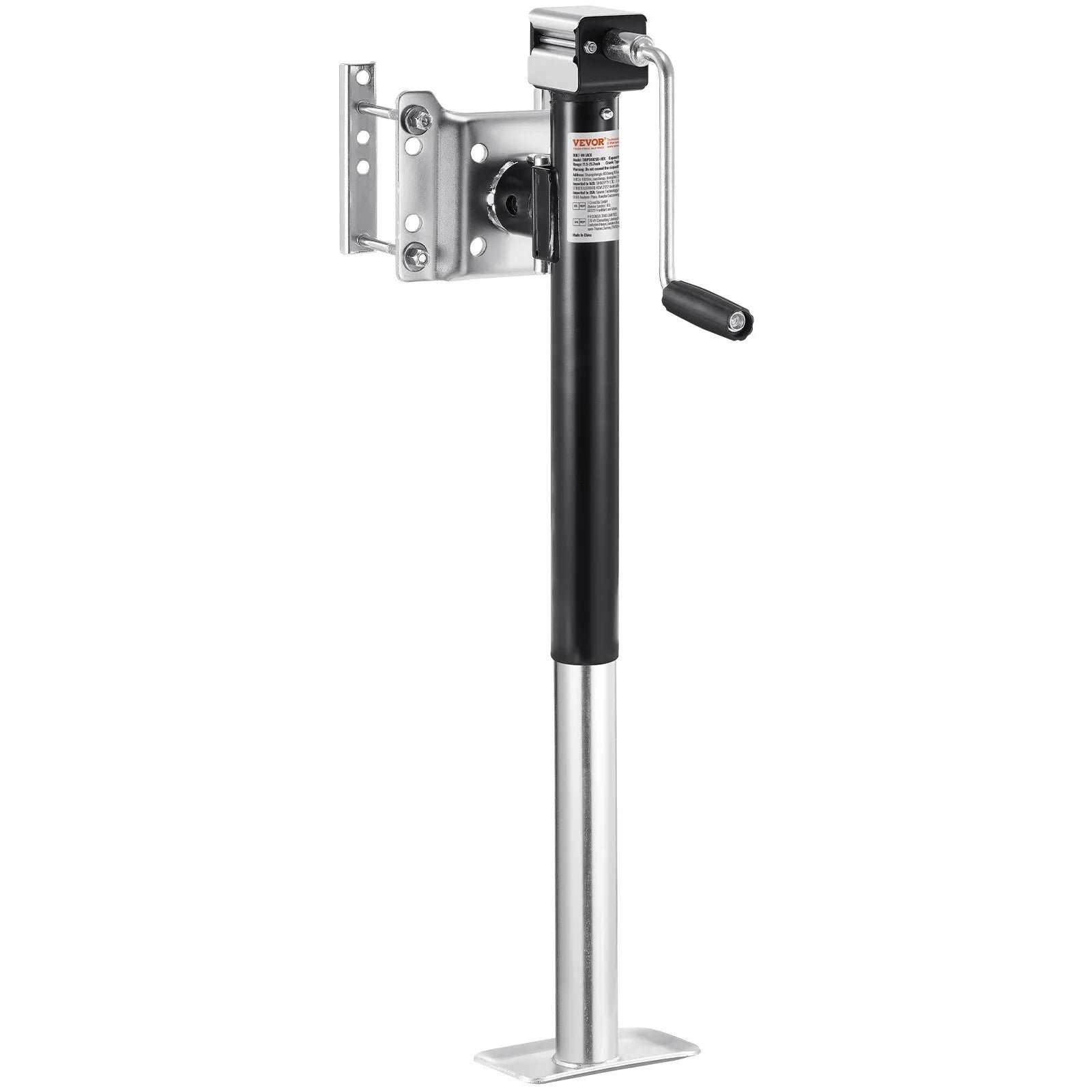 VEVOR Trailer Jack Bolt-on Trailer Tongue Jack 5000 lbs Dynamic Load 14.3" Lift