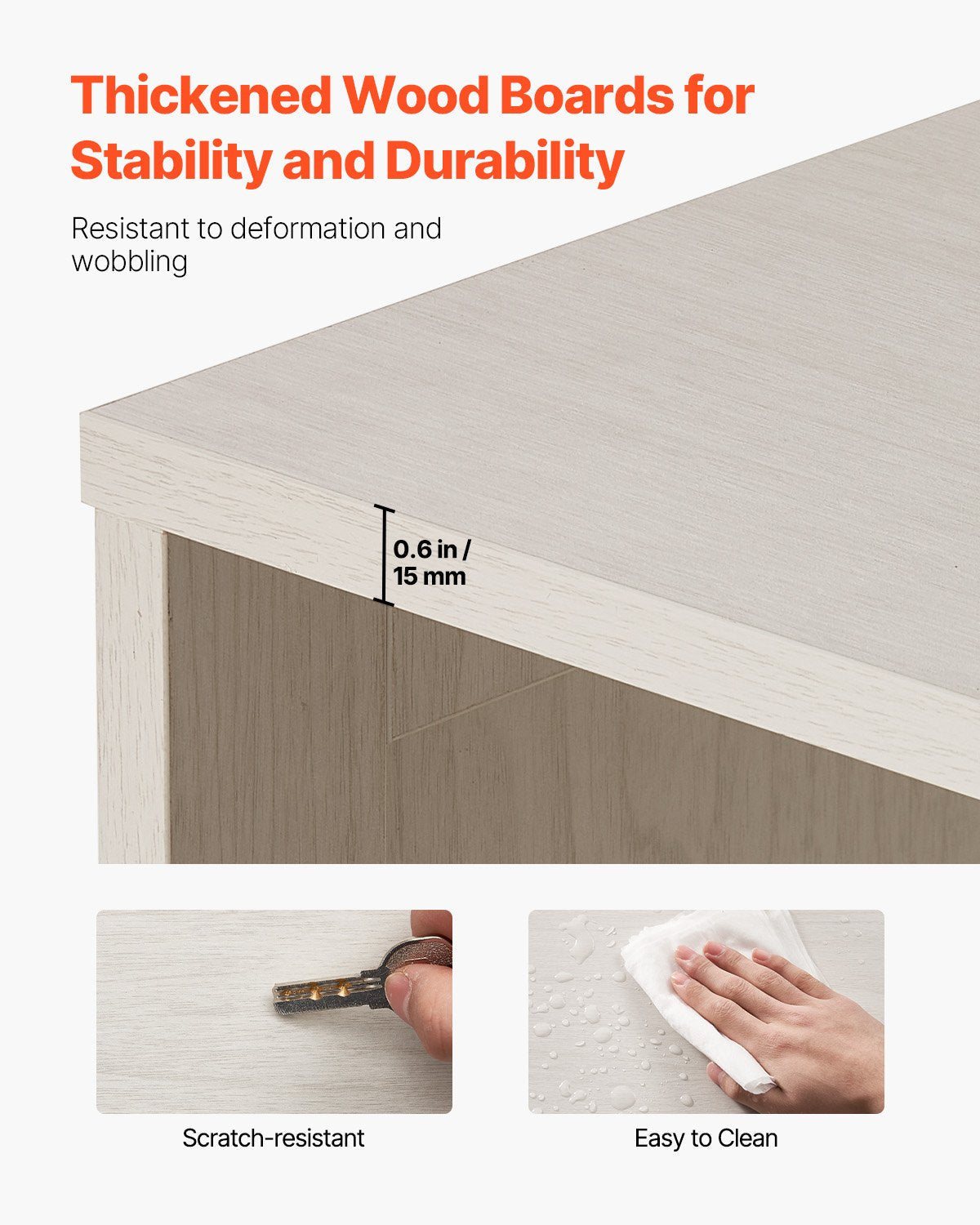 VEVOR 5 Tiers Wide Bookshelf 68" Wooden Freestanding Open Bookcase Shelf White