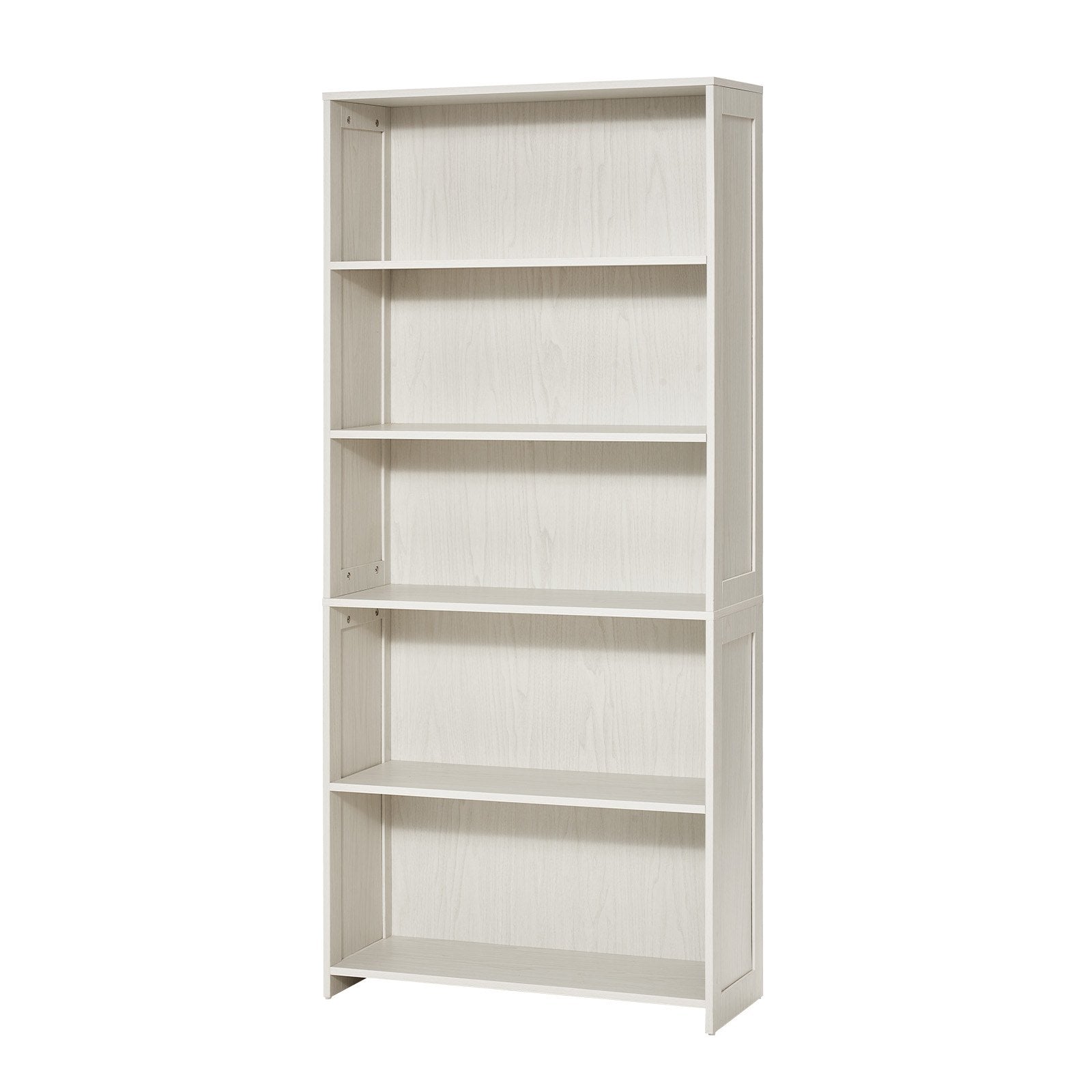 VEVOR 5 Tiers Wide Bookshelf 68" Wooden Freestanding Open Bookcase Shelf White