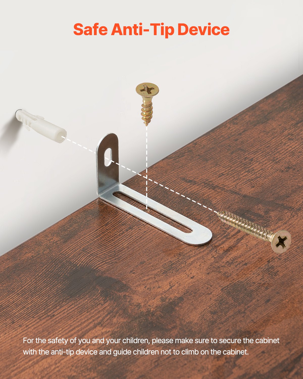 VEVOR 5 Tiers Narrow Bookshelf 53" Wooden Open Bookcase Adjustable Shelf Brown