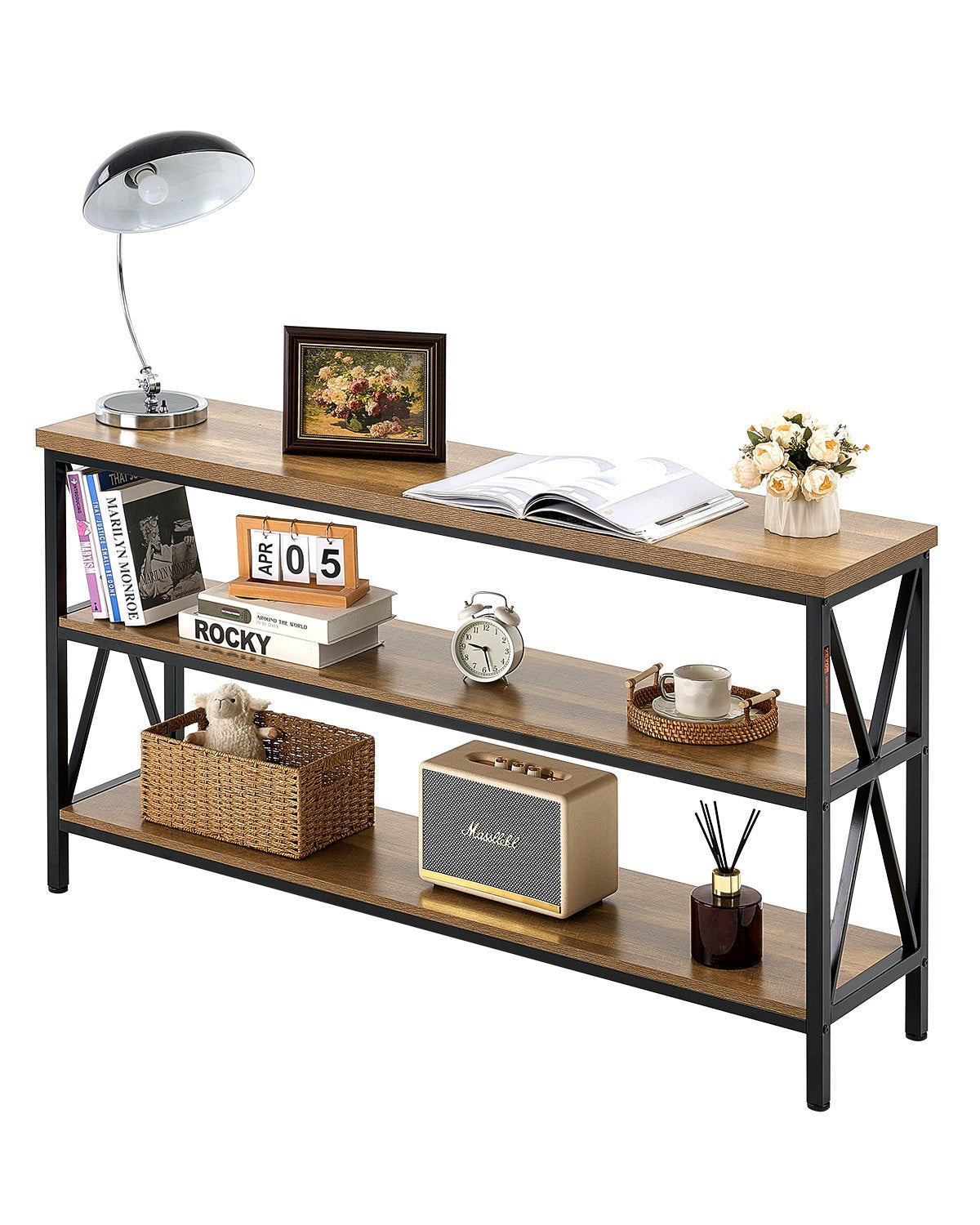 VEVOR Narrow Console Sofa Table Couch Table 55.1 in for Entryway & Living Room