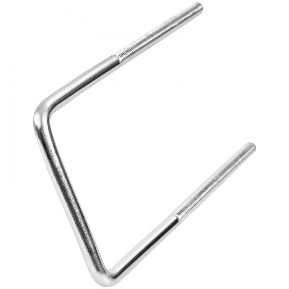 VEVOR U-Bolt Spare Tire Carrier, Zinc Plated Spare Tire Holder Bracket with Lock, 160 lbs Capacity, Fits Most 4 & 5 Lugs Wheels on 4", 4.5", 5" Bolt Patterns, for Trailer Tongue, Marine Trailer