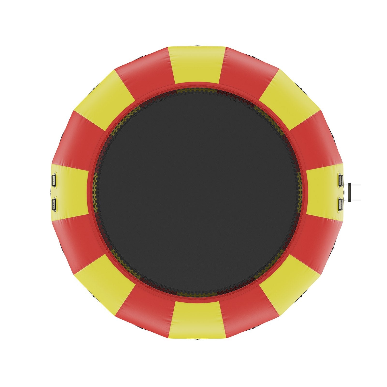 VEVOR Inflatable Water Bouncer, 17ft Recreational Water Trampoline, Portable Bounce Swim Platform with 5-Step Ladder & Electric Air Pump, Kids Adults Floating Rebounder for Pool, Lake, Water Sports