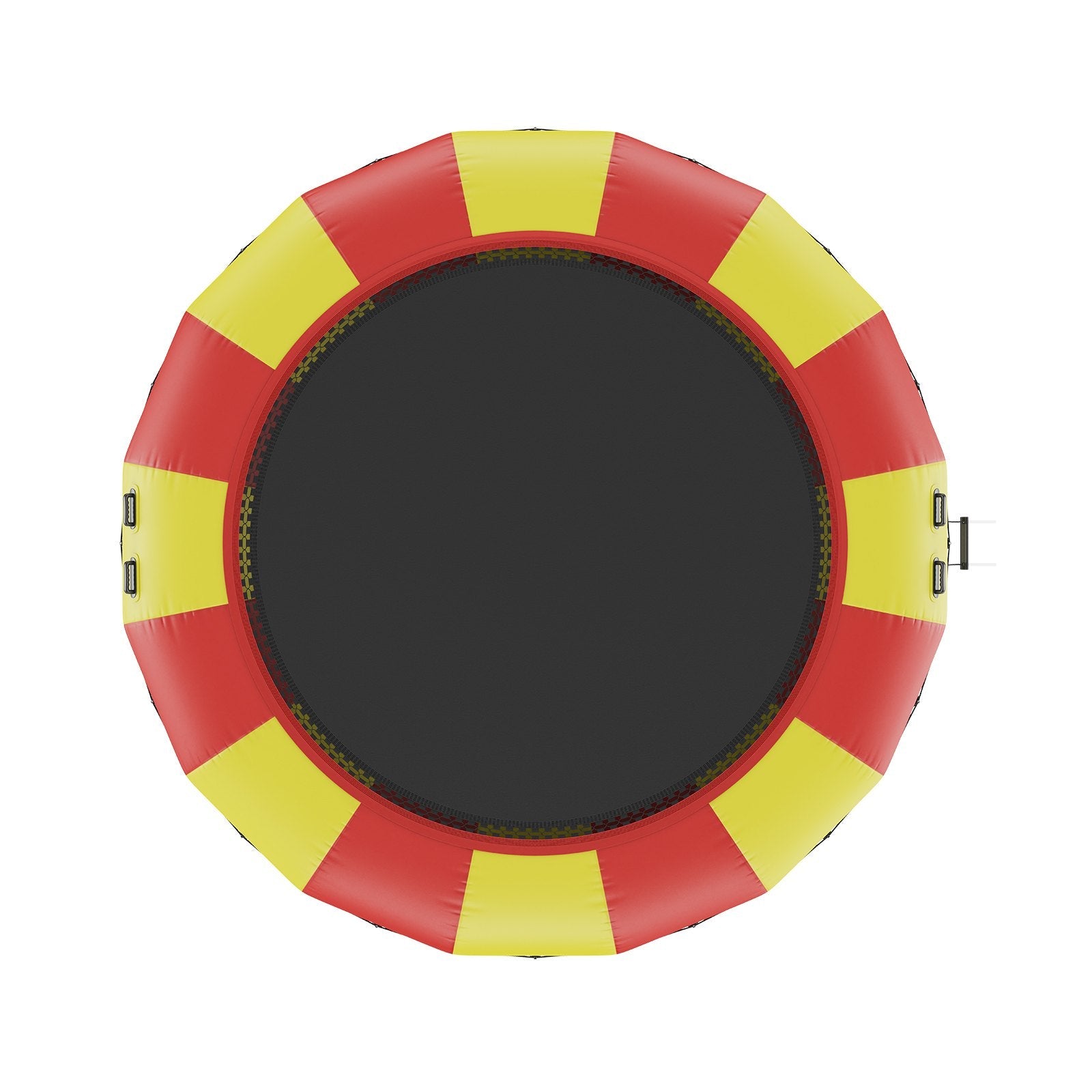 VEVOR Inflatable Water Bouncer, 17ft Recreational Water Trampoline, Portable Bounce Swim Platform with 5-Step Ladder & Electric Air Pump, Kids Adults Floating Rebounder for Pool, Lake, Water Sports