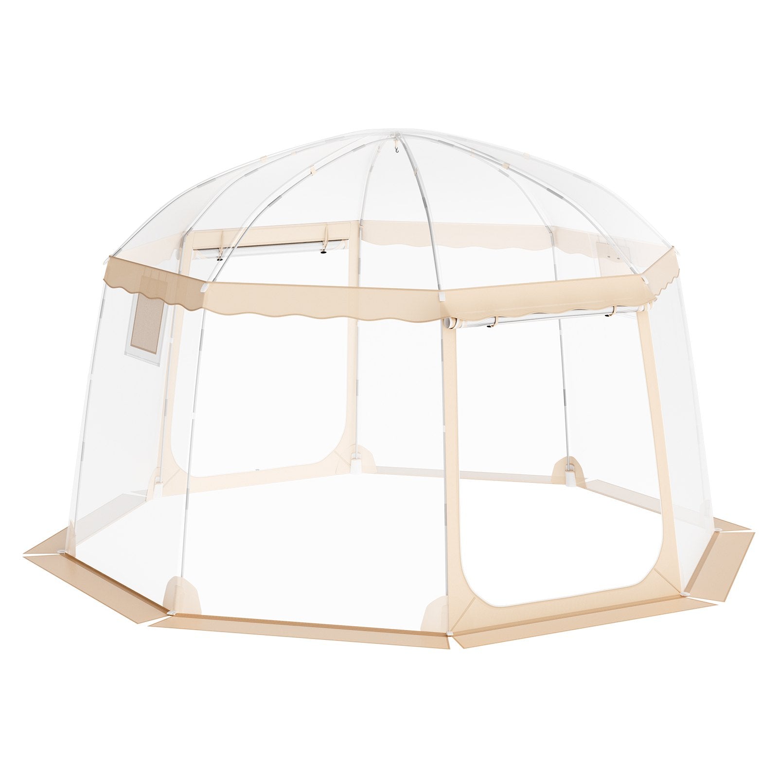 VEVOR Sports Tent Instant Pop-Up Tent Shelter Weather Proof 8-10 People Clear