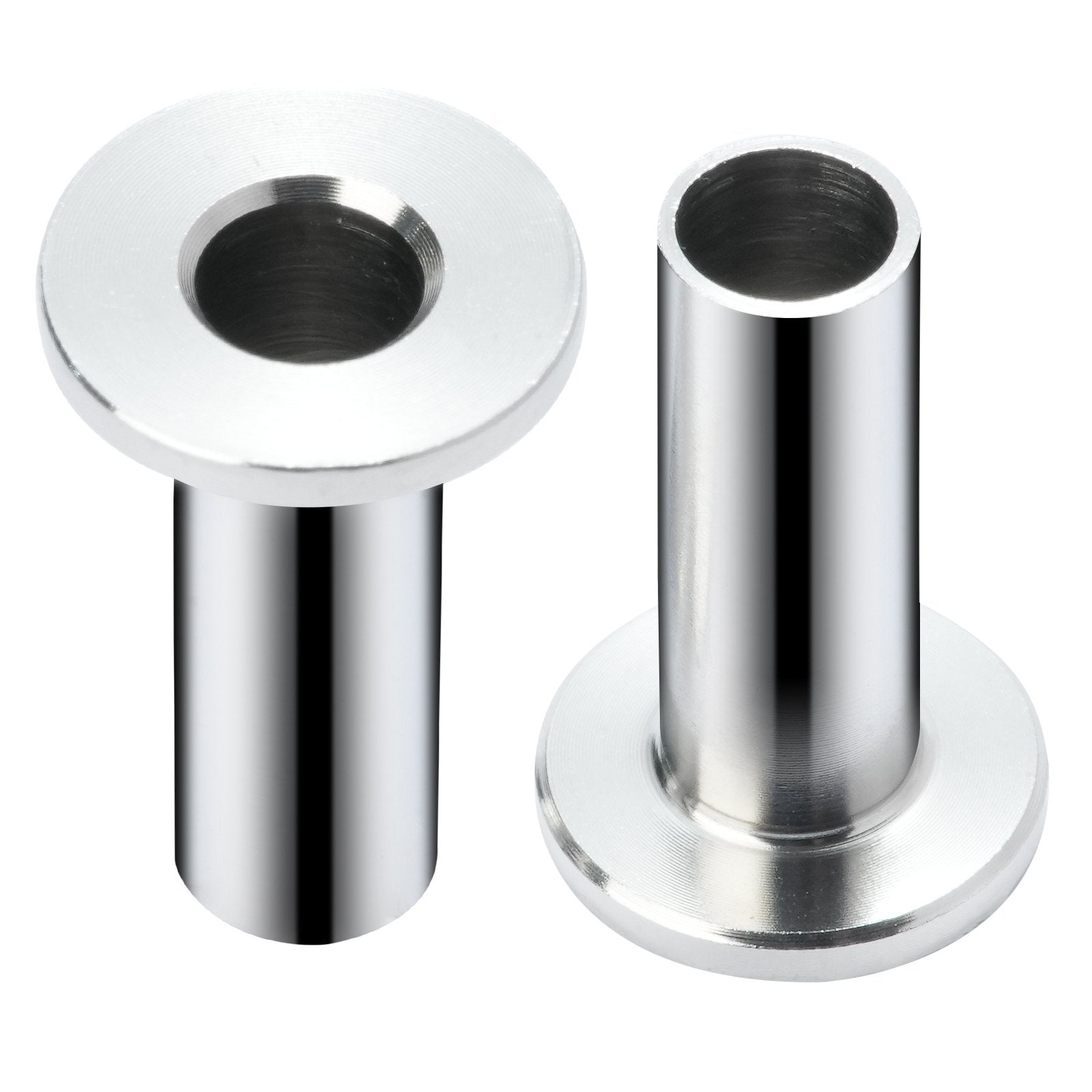 VEVOR 121 Pack T316 Stainless Steel Protector Sleeves for 5/32" 3/16" Wire Rope Cable Railing, DIY Balustrade T316 Marine Grade, Come with A Free Drill Bit, Silver