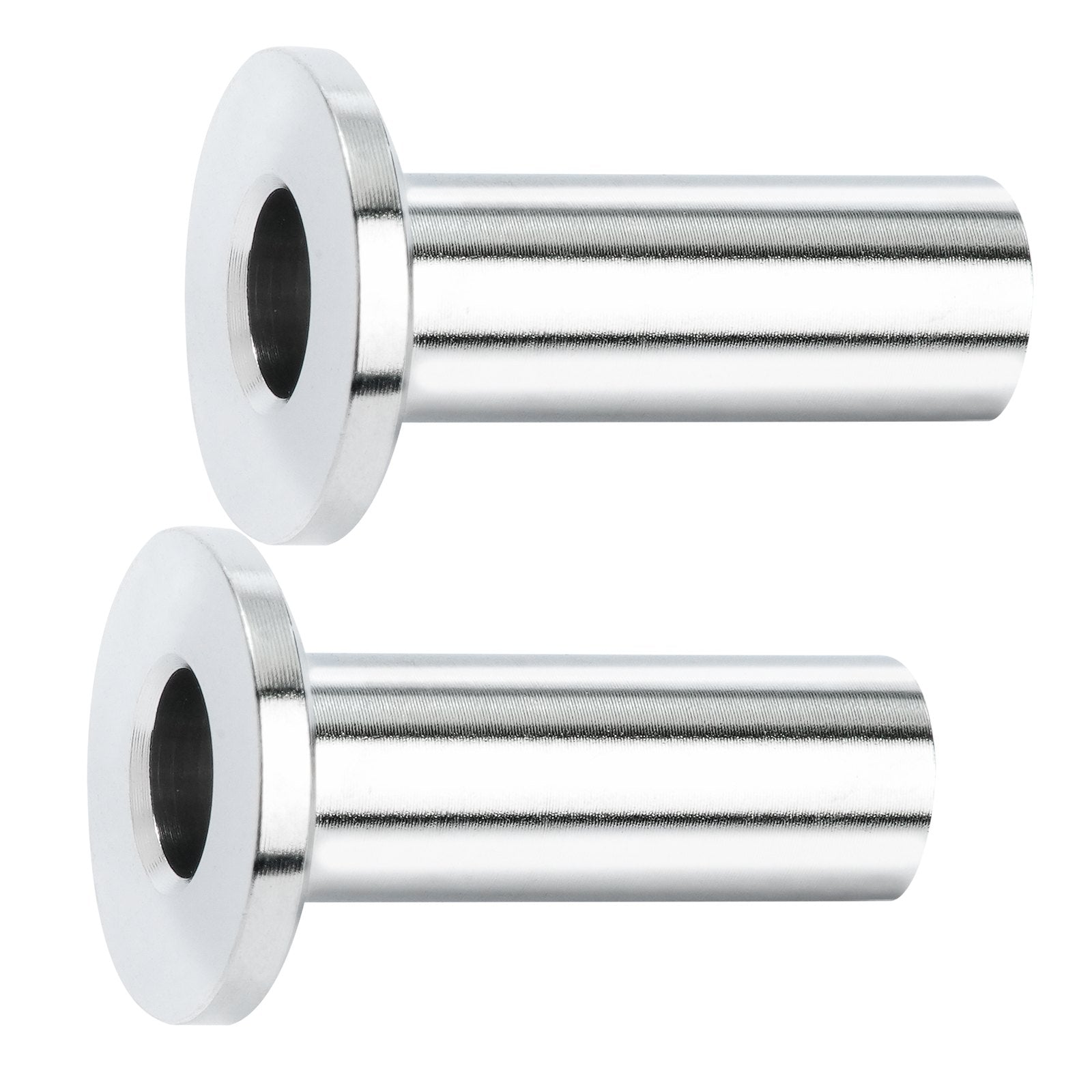 VEVOR 121 Pack T316 Stainless Steel Protector Sleeves for 5/32" 3/16" Wire Rope Cable Railing, DIY Balustrade T316 Marine Grade, Come with A Free Drill Bit, Silver