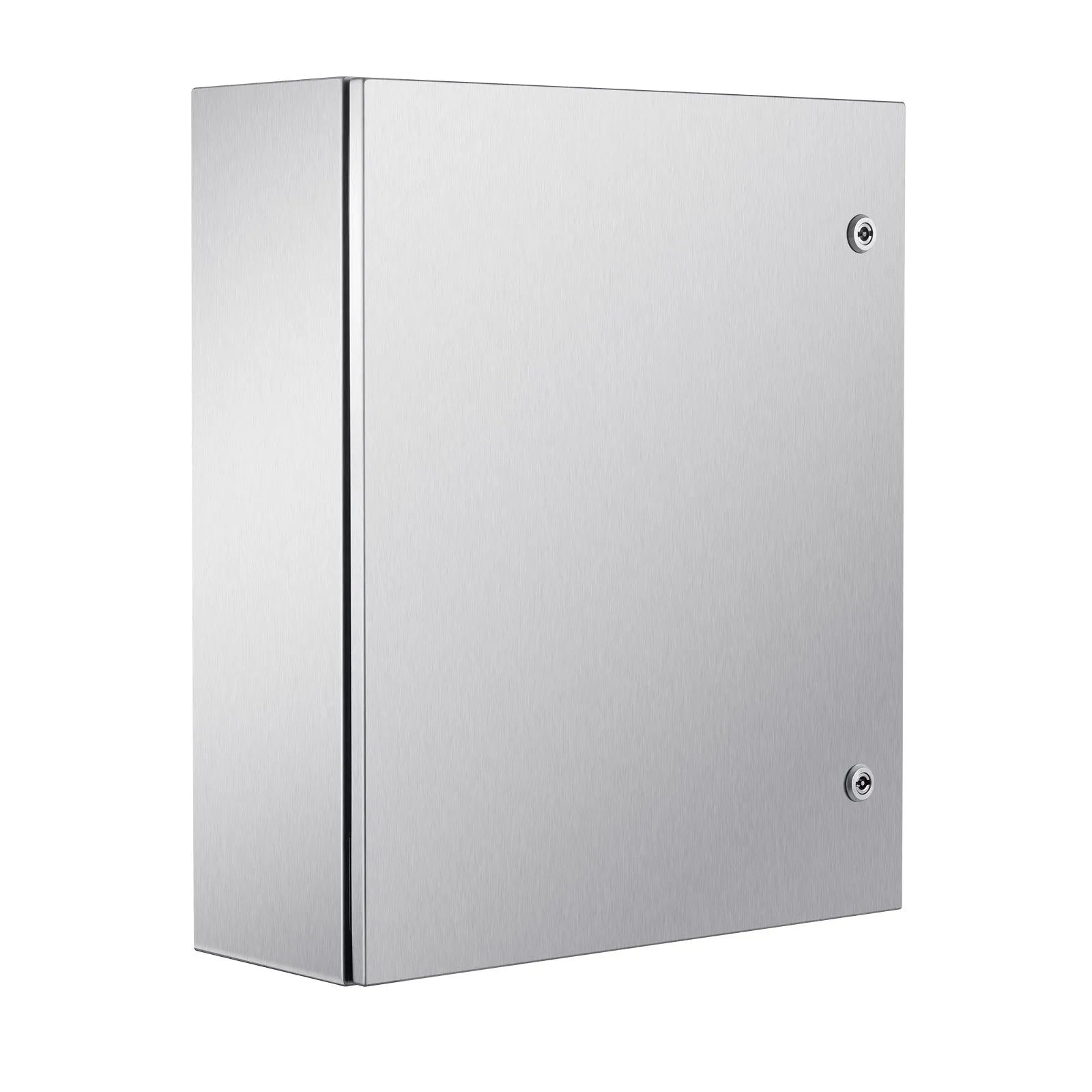 VEVOR Steel Electrical Box, 24"x 20"x 8", 304 Stainless Steel Electrical Enclosure Box, Wall-Mounted Outdoor Electrical Electronic Equipment Enclosure with Mounting Plate Hinges Lock, IP66 Waterproof