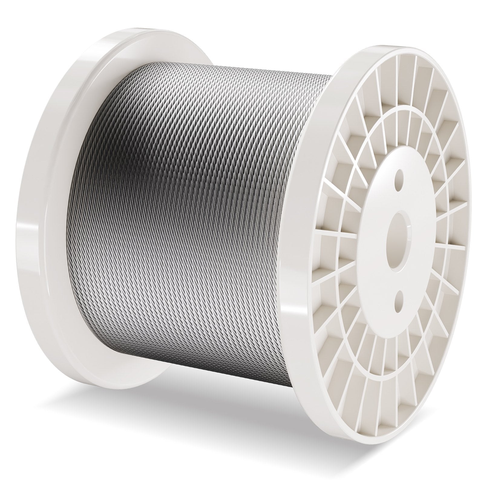 VEVOR T316 Stainless Steel Cable 1/8" 7x7 Steel Wire Rope 600 ft Cable Railing