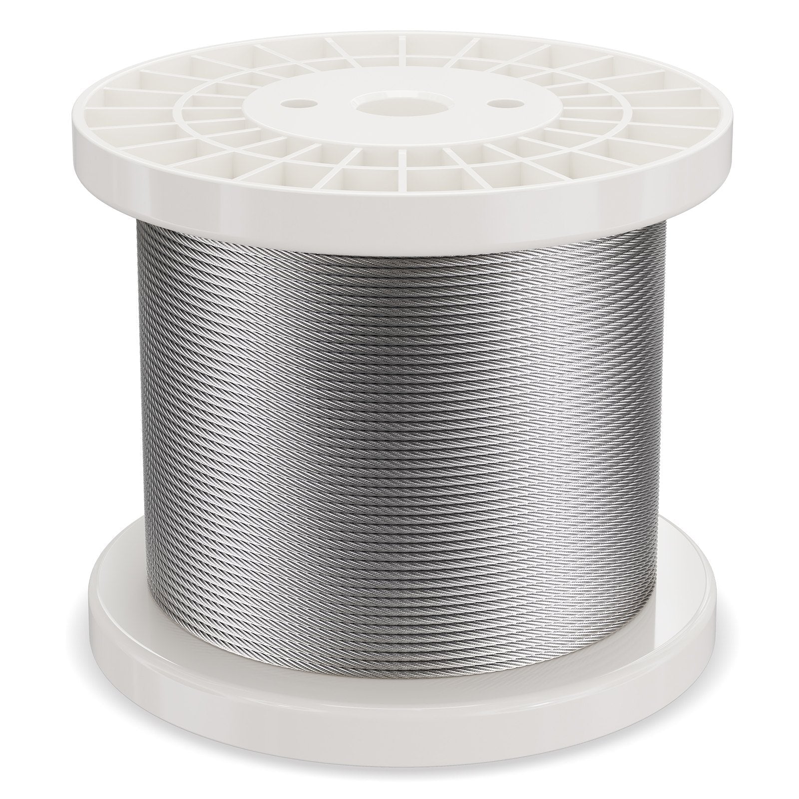 VEVOR T316 Stainless Steel Cable 1/8" 7x7 Steel Wire Rope 600 ft Cable Railing