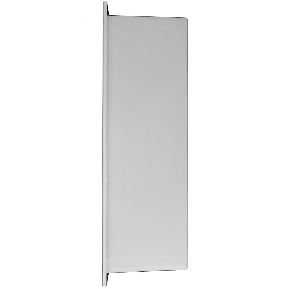 VEVOR 13"x13" No Tile Shower Niche 304 Stainless Steel, Wall-Inserted Niche Recessed Double Shelves, Sealed Waterproof Rust-Resistant Modern Niche for Shower Bathroom Soap Storage, Silver