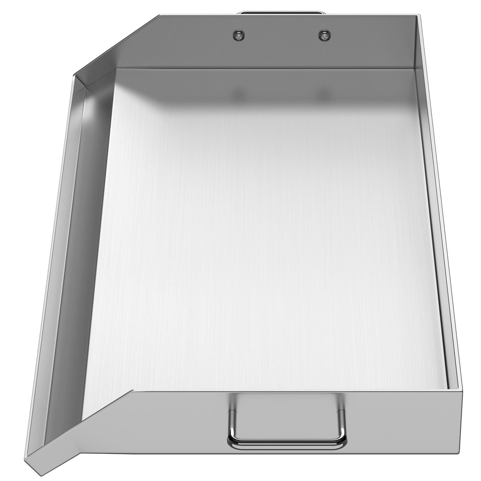 VEVOR Stainless Steel Griddle,36\" x 22\" Universal Flat Top Rectangular Plate, BBQ Charcoal/Gas Non-Stick Grill with 2 Handles and Grease Groove with Hole?Grills for Camping, Tailgating and Parties