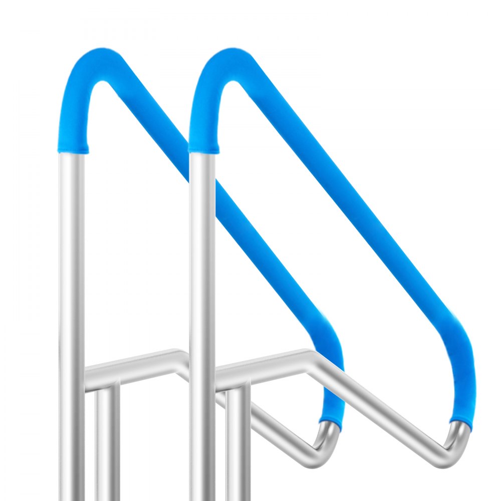 VEVOR Pool Handrail 2 PCS 55 x 32 inch Stainless Steel with Base Plate for Spas