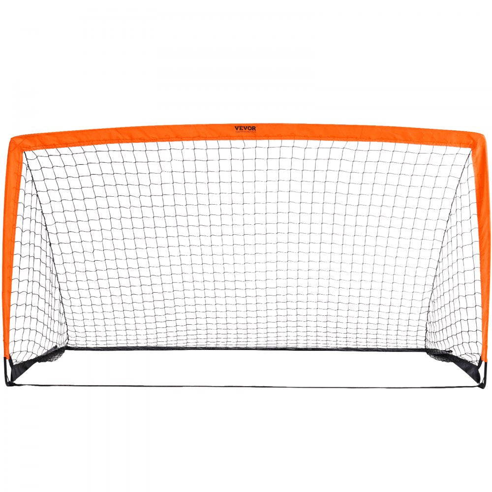 VEVOR Portable Soccer Goal, 6.5x3.25 ft Kids Backyard Soccer Net, Foldable Pop Up Practice Soccer Net, Mini Youth Training Soccer Goal Set, All-Weather Indoor Outdoor Soccer Goals with Carry Bag