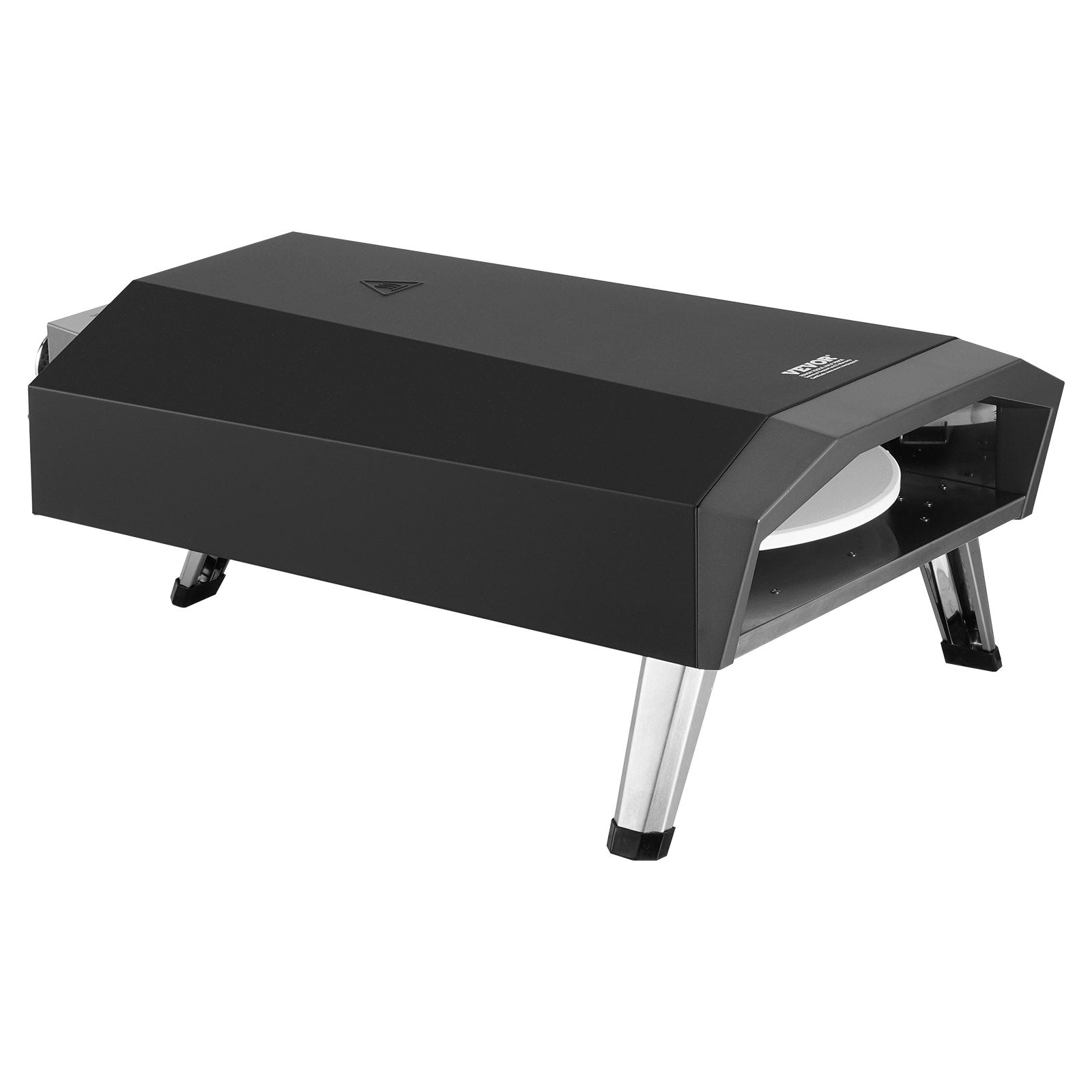 VEVOR 13" Outdoor Pizza Oven Portable Gas Oven Iron Spray Foldable for Camping