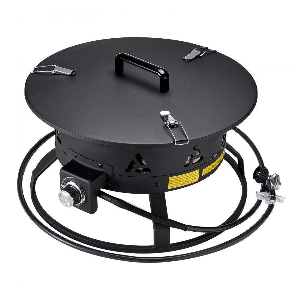 VEVOR Propane Fire Pit 24” Outdoor Portable Gas Fire Pit for Heating 58000 BTU