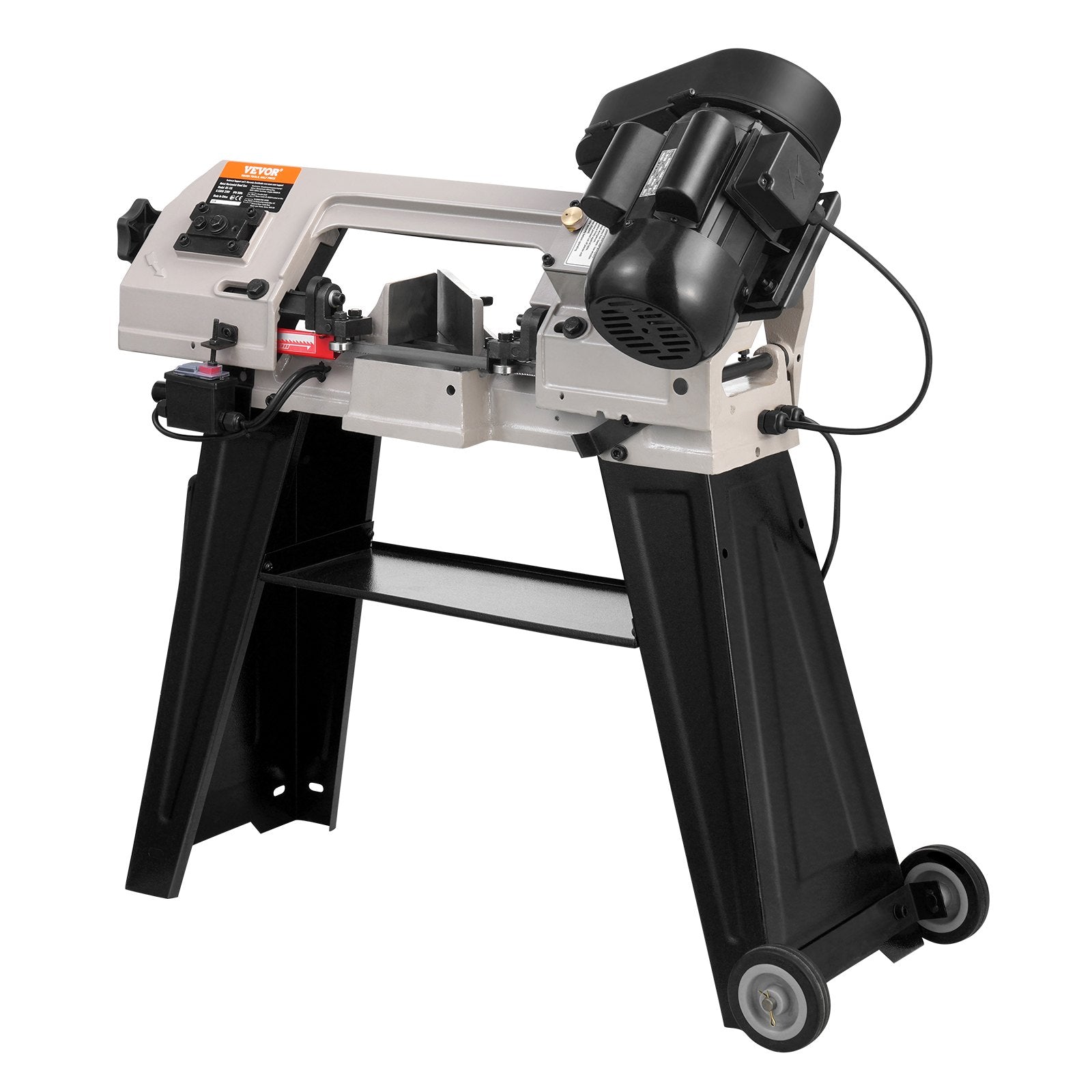 VEVOR Metal Horizontal Band Saw 4 in x 6 in 550W Variable Speed Bandsaw 110V